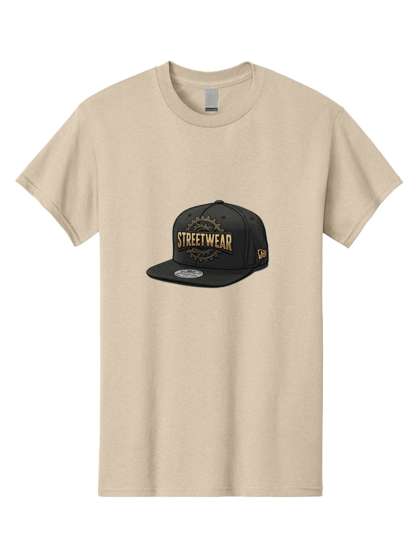 Streetwear-Baseball-Cap Men'S Graphic Tee, 100% Cotton, Comfortable Casual Summer Wear, Machine Washable, Streetwear Fashion, Baseball Cap, Urban Style, Trendy Accessories, Casual Wear, Streetwear Clothing, New Era Cap, Gear Design, Bad745
