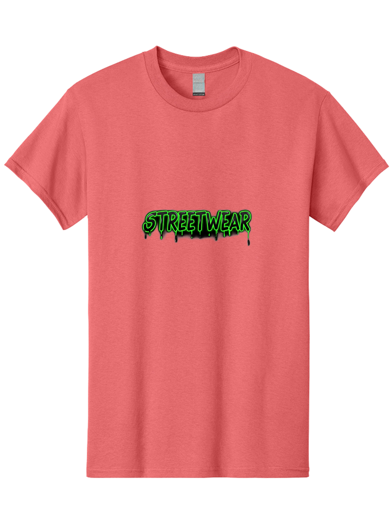 Streetwear Men'S Graphic Tee, 100% Cotton, Comfortable Casual Summer Wear, Machine Washable, Streetwear Fashion, Urban Style, Graffiti Art, Black And Green Dripping Effect, Edgy Design, Modern Clothing, Trendy Aesthetic Bad746