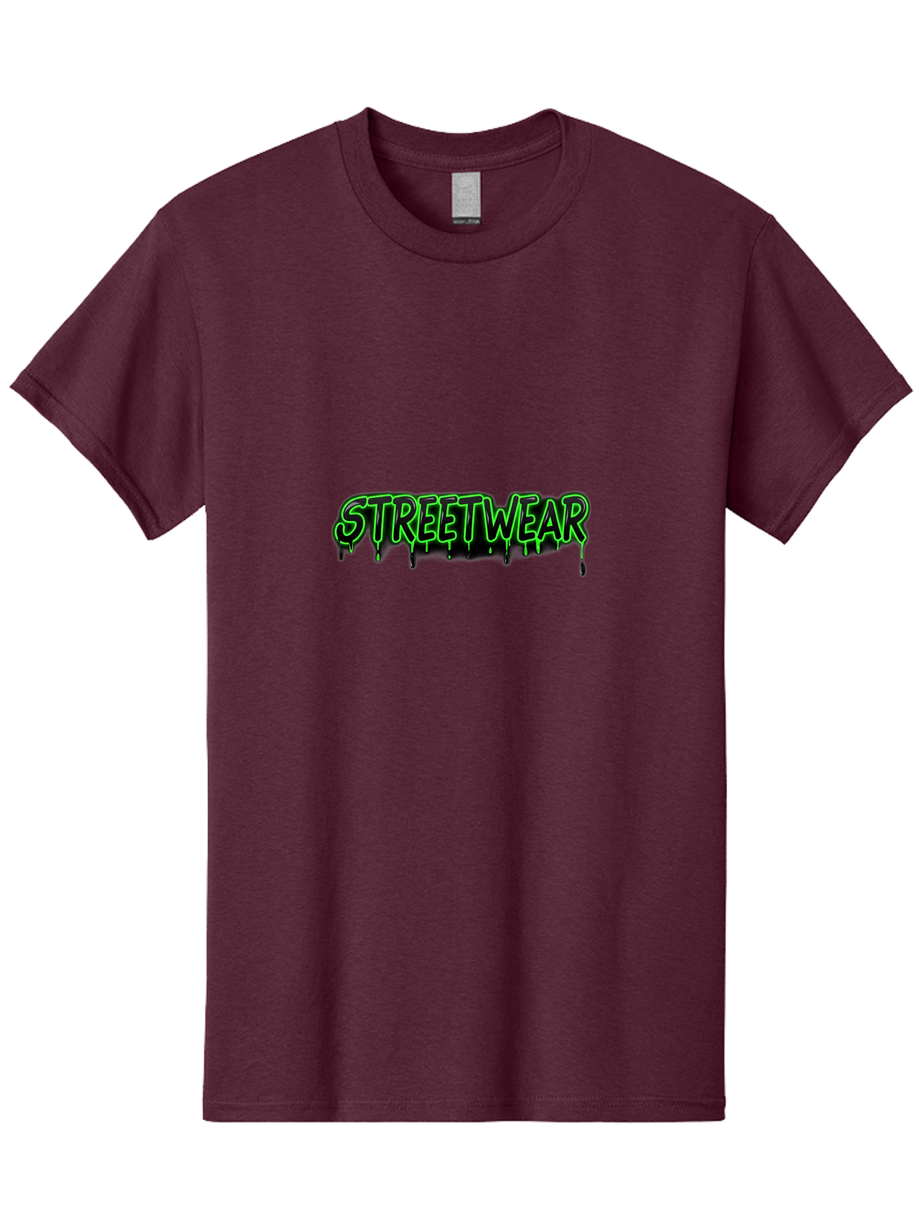 Streetwear Men'S Graphic Tee, 100% Cotton, Comfortable Casual Summer Wear, Machine Washable, Streetwear Fashion, Urban Style, Graffiti Art, Black And Green Dripping Effect, Edgy Design, Modern Clothing, Trendy Aesthetic Bad746