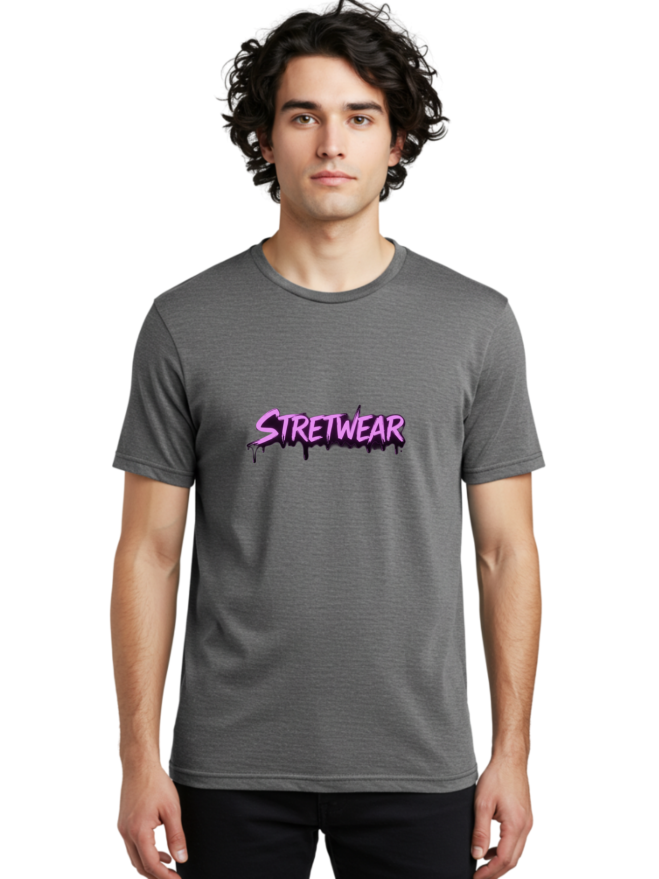 Stretwear-6 Men'S Graphic Tee, 100% Cotton, Comfortable Casual Summer Wear, Machine Washable, Streetwear Fashion, Urban Style, Graffiti Art, Pink Graffiti, Street Culture, Trendy Clothing, Bold Graphics, Edgy Design Bad752