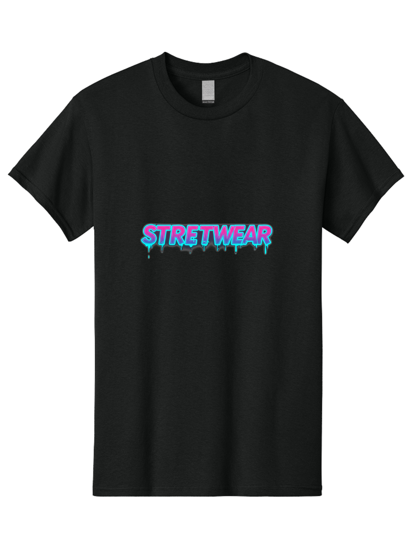 Stretwear-7 Men'S Graphic Tee, 100% Cotton, Comfortable Casual Summer Wear, Machine Washable, Streetwear Fashion, Urban Style, Graffiti Art, Dripping Effect, Bold Typography, Vibrant Colors, Modern Design, Trendy Clothing Bad753