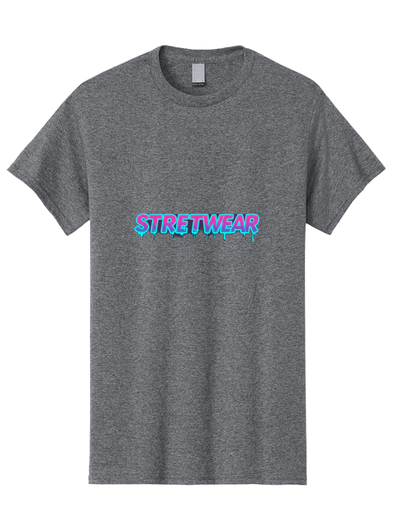 Stretwear-7 Men'S Graphic Tee, 100% Cotton, Comfortable Casual Summer Wear, Machine Washable, Streetwear Fashion, Urban Style, Graffiti Art, Dripping Effect, Bold Typography, Vibrant Colors, Modern Design, Trendy Clothing Bad753