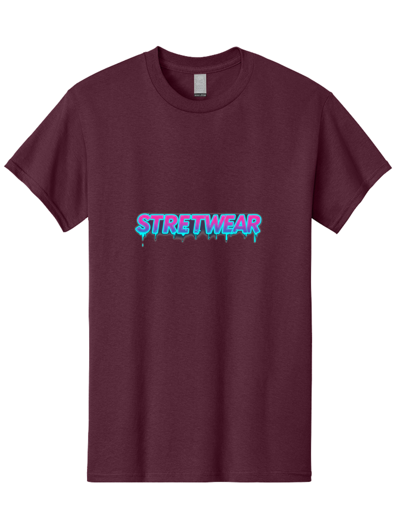 Stretwear-7 Men'S Graphic Tee, 100% Cotton, Comfortable Casual Summer Wear, Machine Washable, Streetwear Fashion, Urban Style, Graffiti Art, Dripping Effect, Bold Typography, Vibrant Colors, Modern Design, Trendy Clothing Bad753