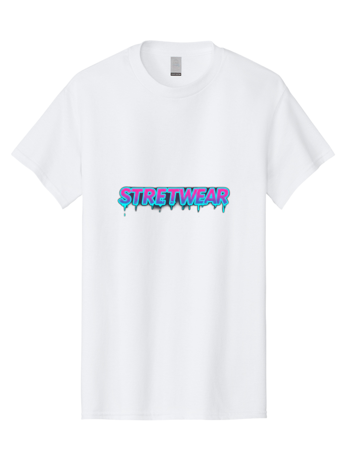 Stretwear-7 Men'S Graphic Tee, 100% Cotton, Comfortable Casual Summer Wear, Machine Washable, Streetwear Fashion, Urban Style, Graffiti Art, Dripping Effect, Bold Typography, Vibrant Colors, Modern Design, Trendy Clothing Bad753