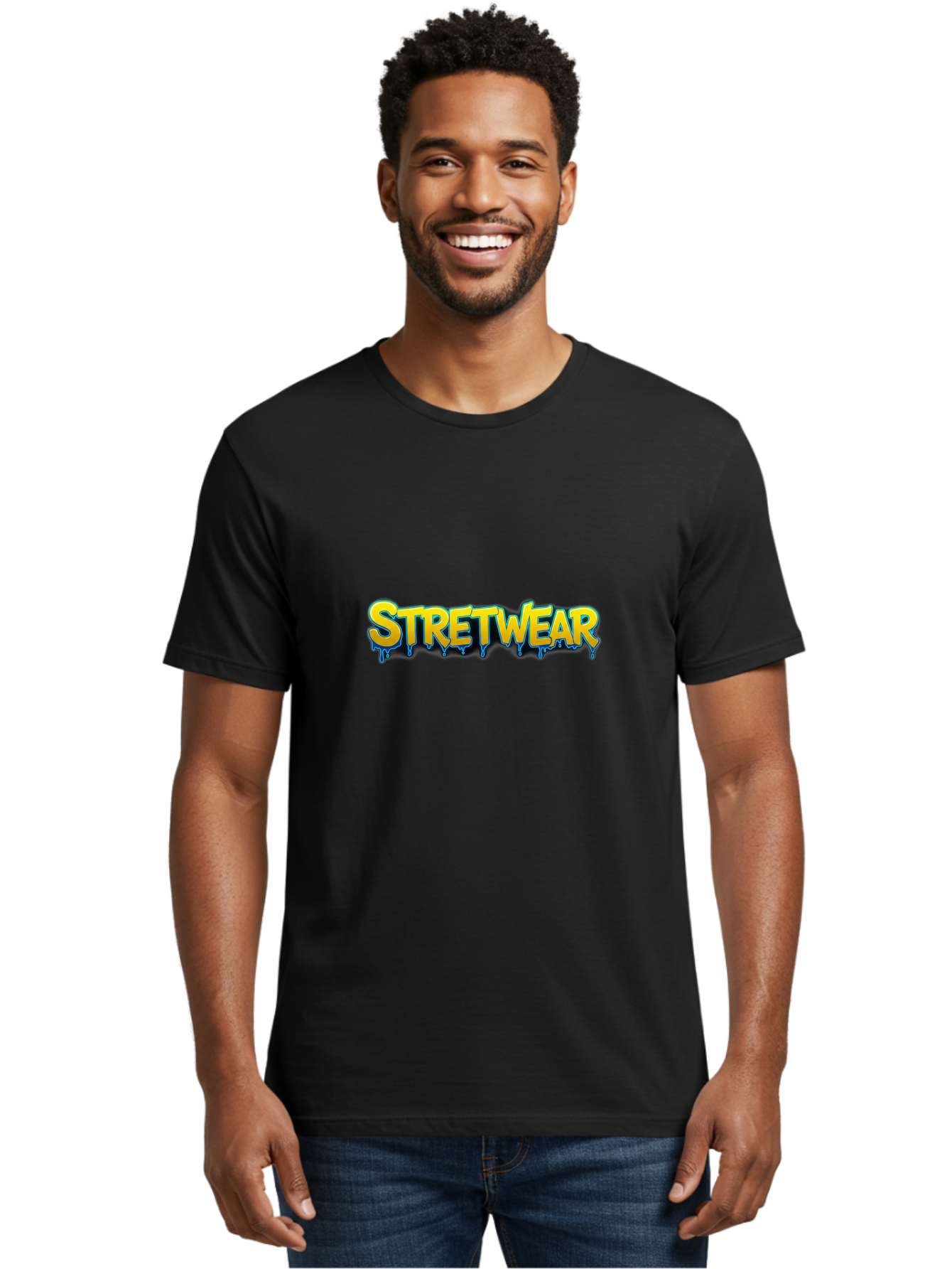 Stretwear-8 Men'S Graphic Tee, 100% Cotton, Comfortable Casual Summer Wear, Machine Washable, Streetwear Fashion, Graffiti Style, Urban Clothing, Bold Typography, Vibrant Colors, Edgy Aesthetic, Street Style, Trendy Fashion, Youth Culture Bad754