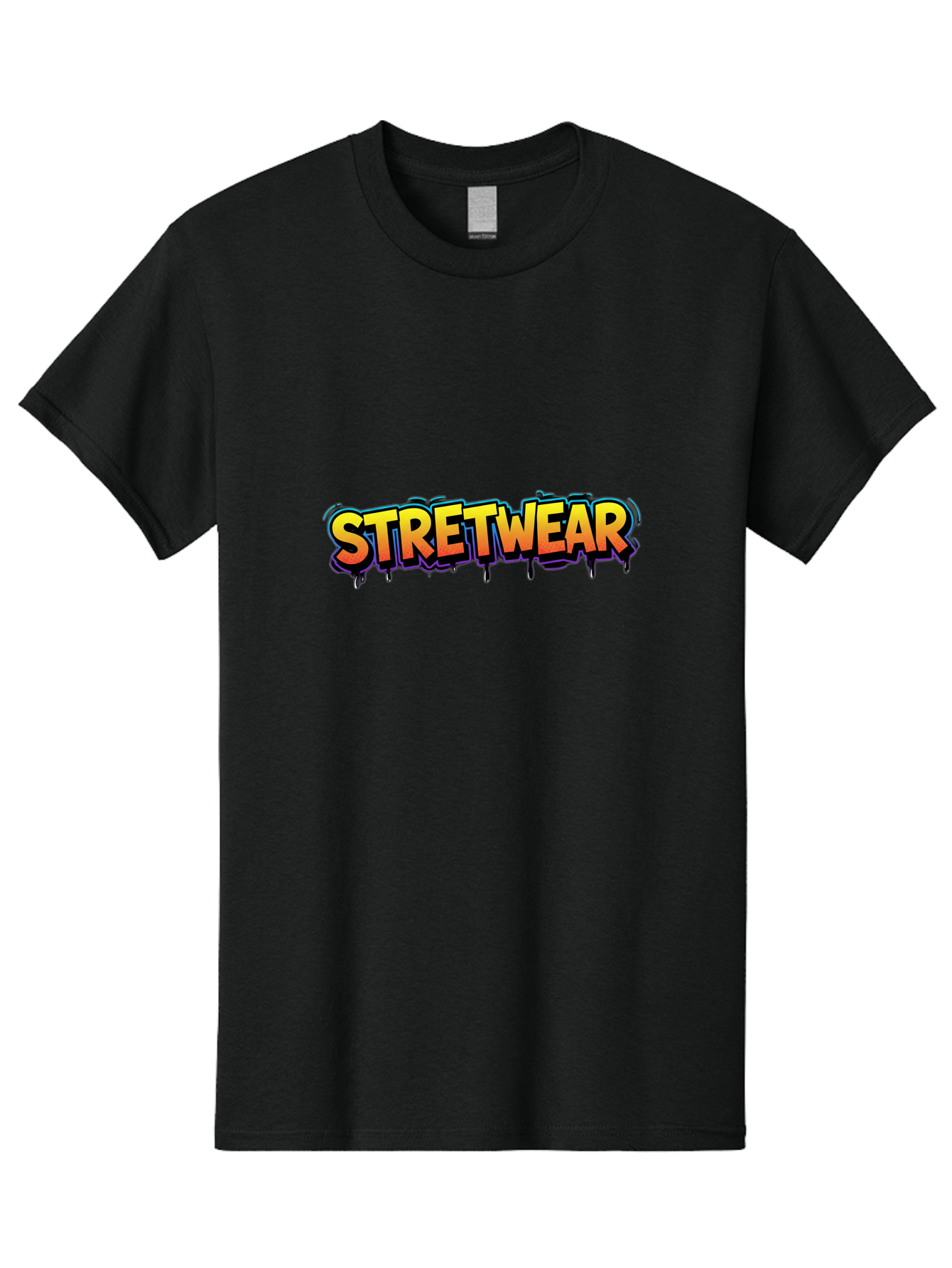 Stretwear-9 Men'S Graphic Tee, 100% Cotton, Comfortable Casual Summer Wear, Machine Washable, Streetwear Fashion, Urban Style, Trendy Clothing, Vibrant Typography, Graffiti Inspired, Street Fashion, Bold Graphics Bad755