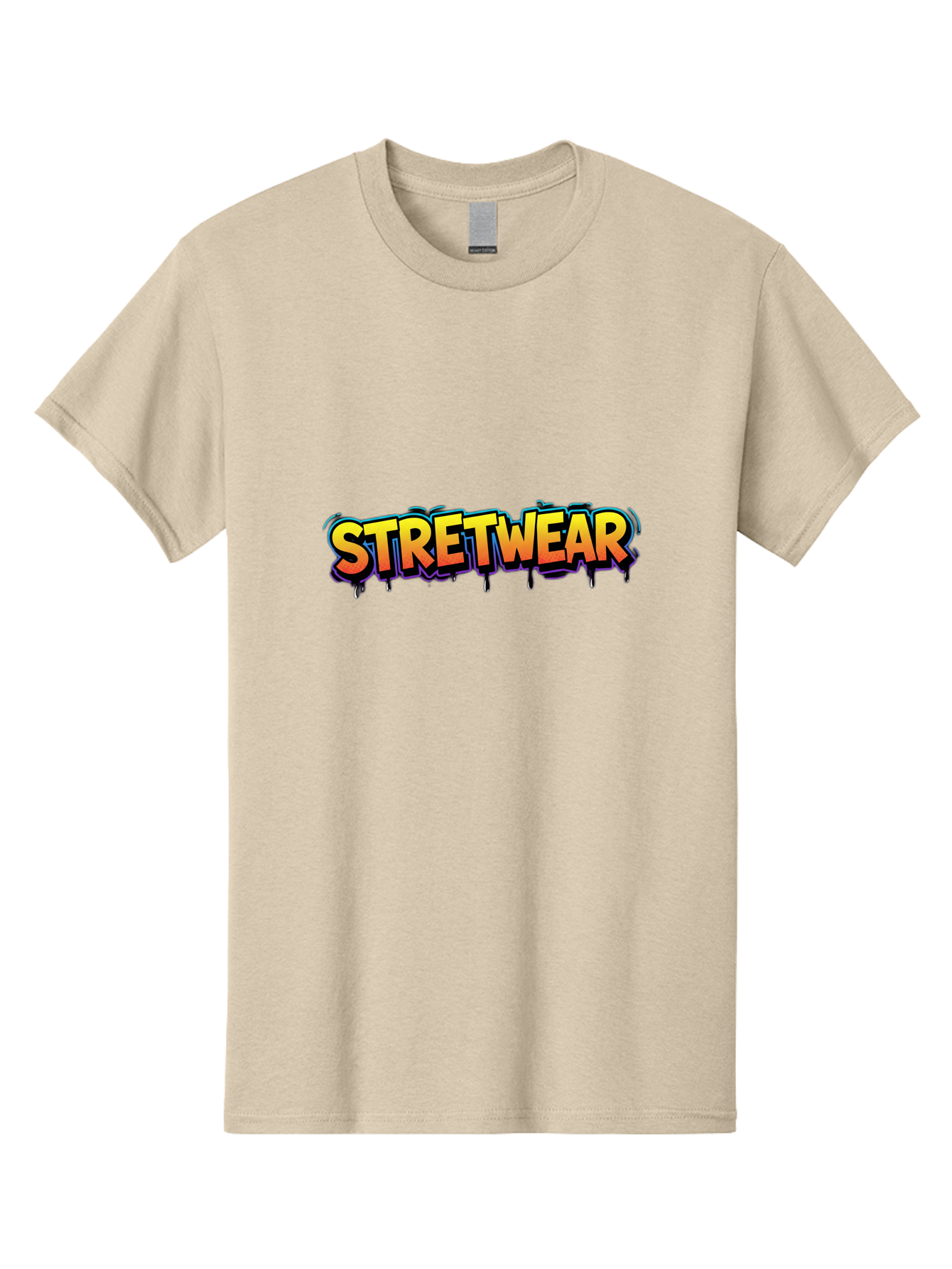 Stretwear-9 Men'S Graphic Tee, 100% Cotton, Comfortable Casual Summer Wear, Machine Washable, Streetwear Fashion, Urban Style, Trendy Clothing, Vibrant Typography, Graffiti Inspired, Street Fashion, Bold Graphics Bad755