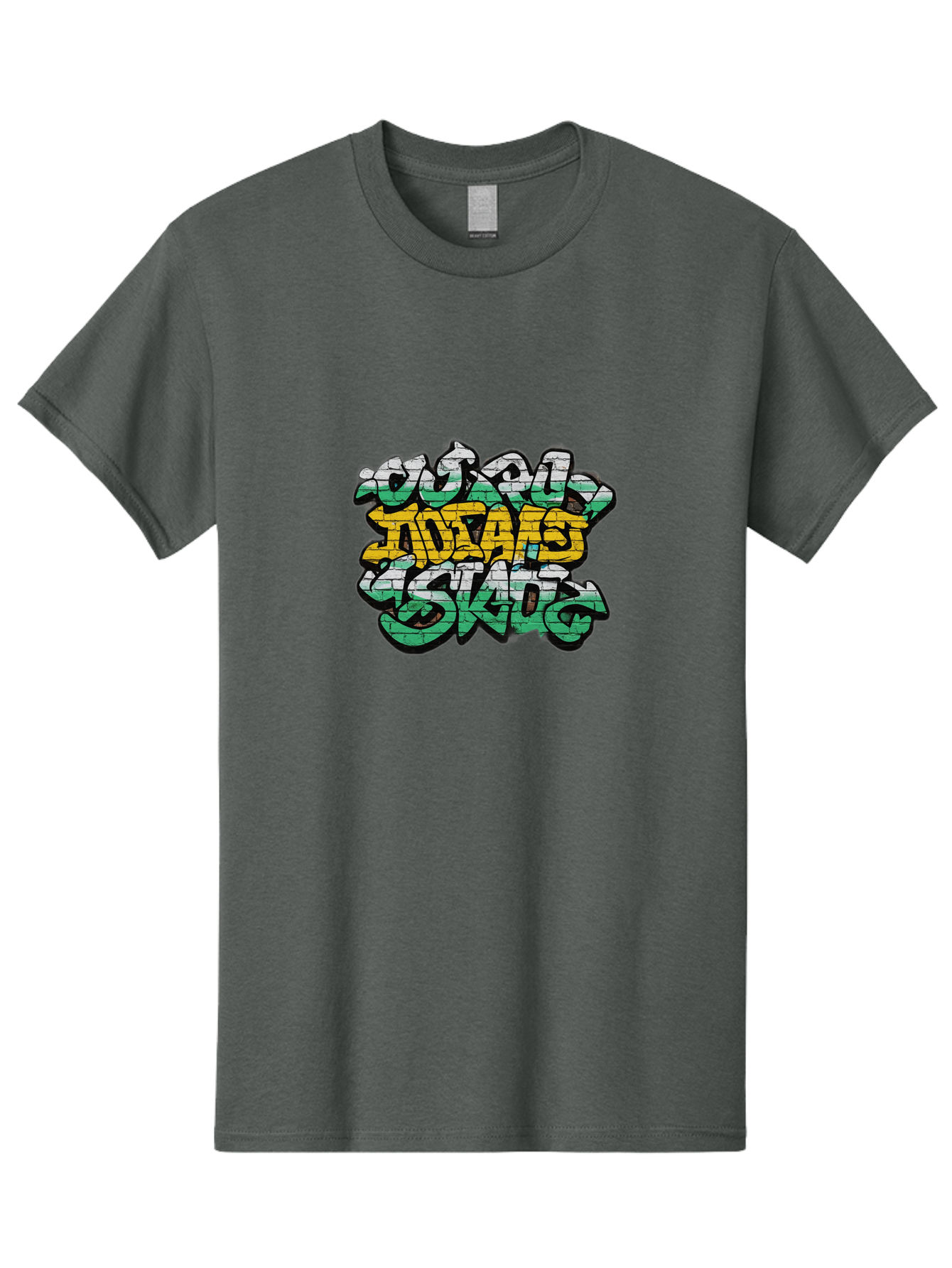 Suic-Society-Sk8 Men'S Graphic Tee, 100% Cotton, Comfortable Casual Summer Wear, Machine Washable, Graffiti Art, Street Art, Urban Culture, Graffiti Style, Vibrant Colors, Bold Typography, Edgy Design, Youth Culture, Creative Expression Bad794