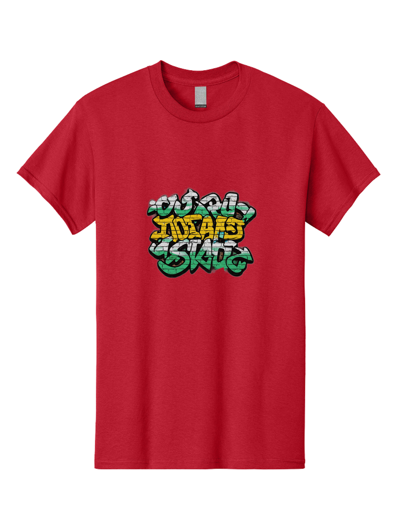 Suic-Society-Sk8 Men'S Graphic Tee, 100% Cotton, Comfortable Casual Summer Wear, Machine Washable, Graffiti Art, Street Art, Urban Culture, Graffiti Style, Vibrant Colors, Bold Typography, Edgy Design, Youth Culture, Creative Expression Bad794