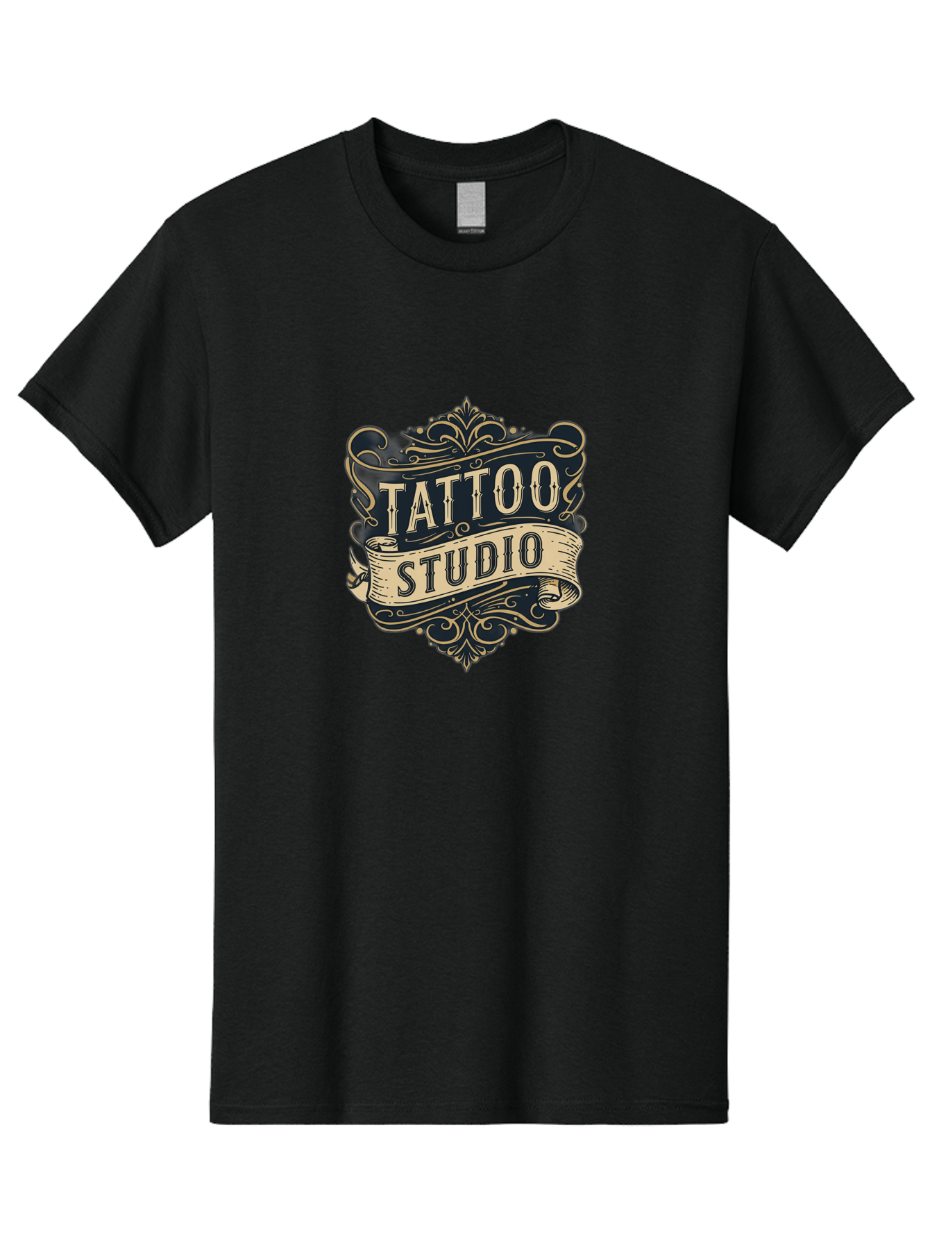 Tattoo-Studio-2 Men'S Graphic Tee, 100% Cotton, Comfortable Casual Summer Wear, Machine Washable, Tattoo Studio, Vintage Logo, Ornate Design, Classic Typography, Body Art, Tattoo Parlor, Ink Art, Tattoo Artist Bad816