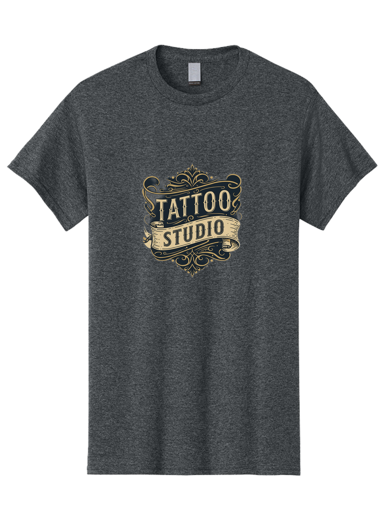 Tattoo-Studio-2 Men'S Graphic Tee, 100% Cotton, Comfortable Casual Summer Wear, Machine Washable, Tattoo Studio, Vintage Logo, Ornate Design, Classic Typography, Body Art, Tattoo Parlor, Ink Art, Tattoo Artist Bad816