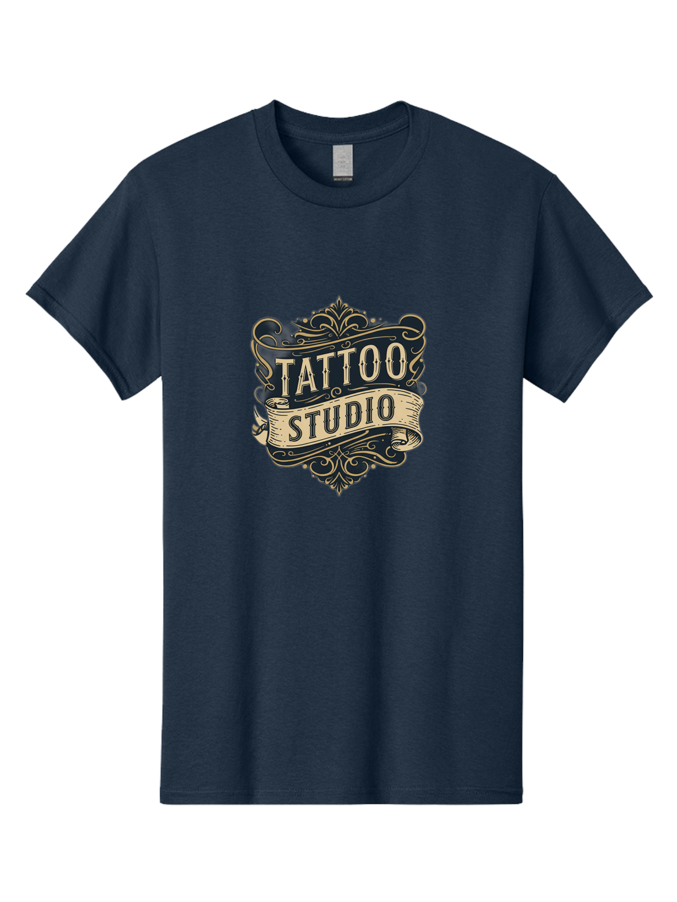 Tattoo-Studio-2 Men'S Graphic Tee, 100% Cotton, Comfortable Casual Summer Wear, Machine Washable, Tattoo Studio, Vintage Logo, Ornate Design, Classic Typography, Body Art, Tattoo Parlor, Ink Art, Tattoo Artist Bad816