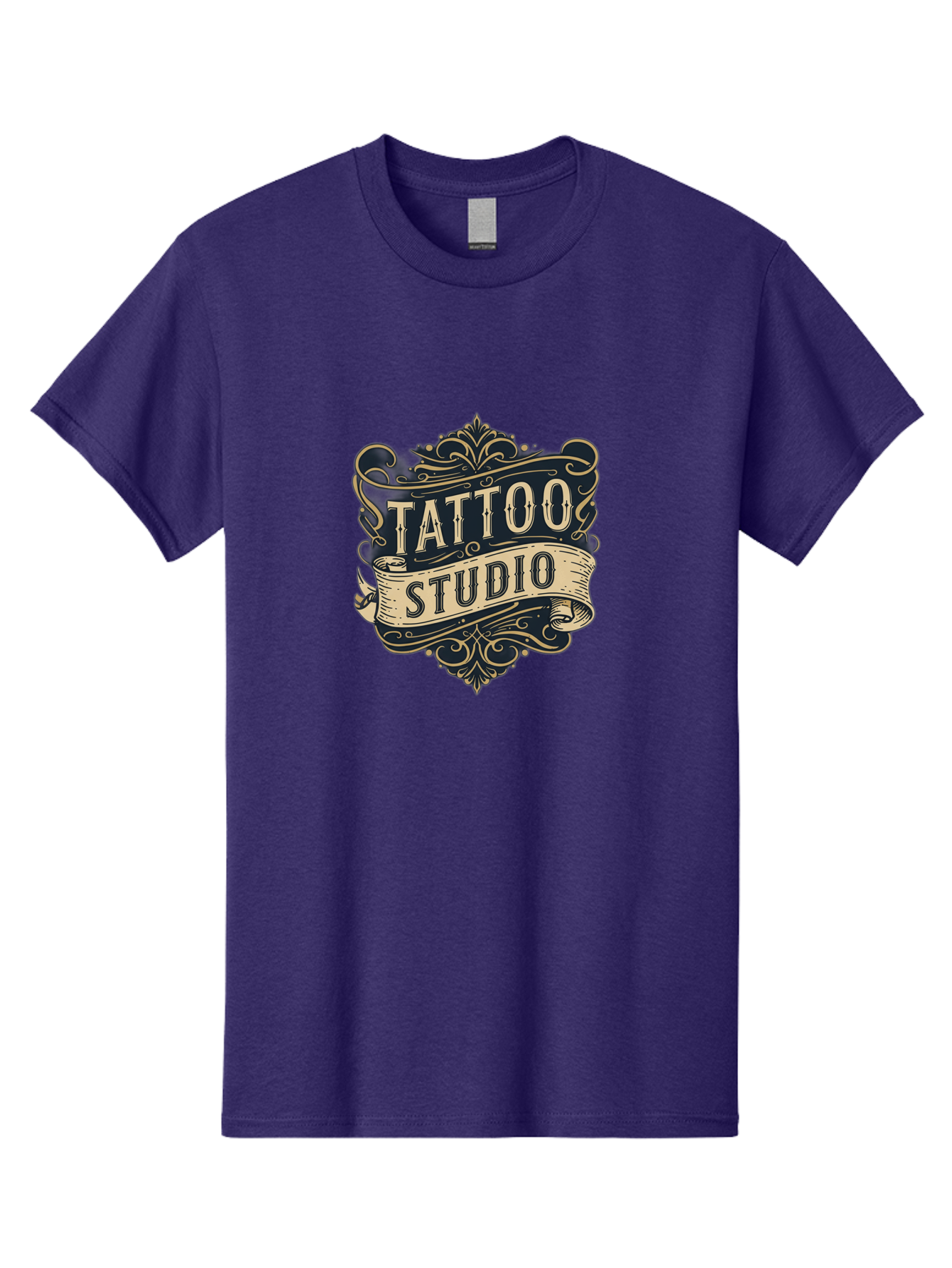 Tattoo-Studio-2 Men'S Graphic Tee, 100% Cotton, Comfortable Casual Summer Wear, Machine Washable, Tattoo Studio, Vintage Logo, Ornate Design, Classic Typography, Body Art, Tattoo Parlor, Ink Art, Tattoo Artist Bad816