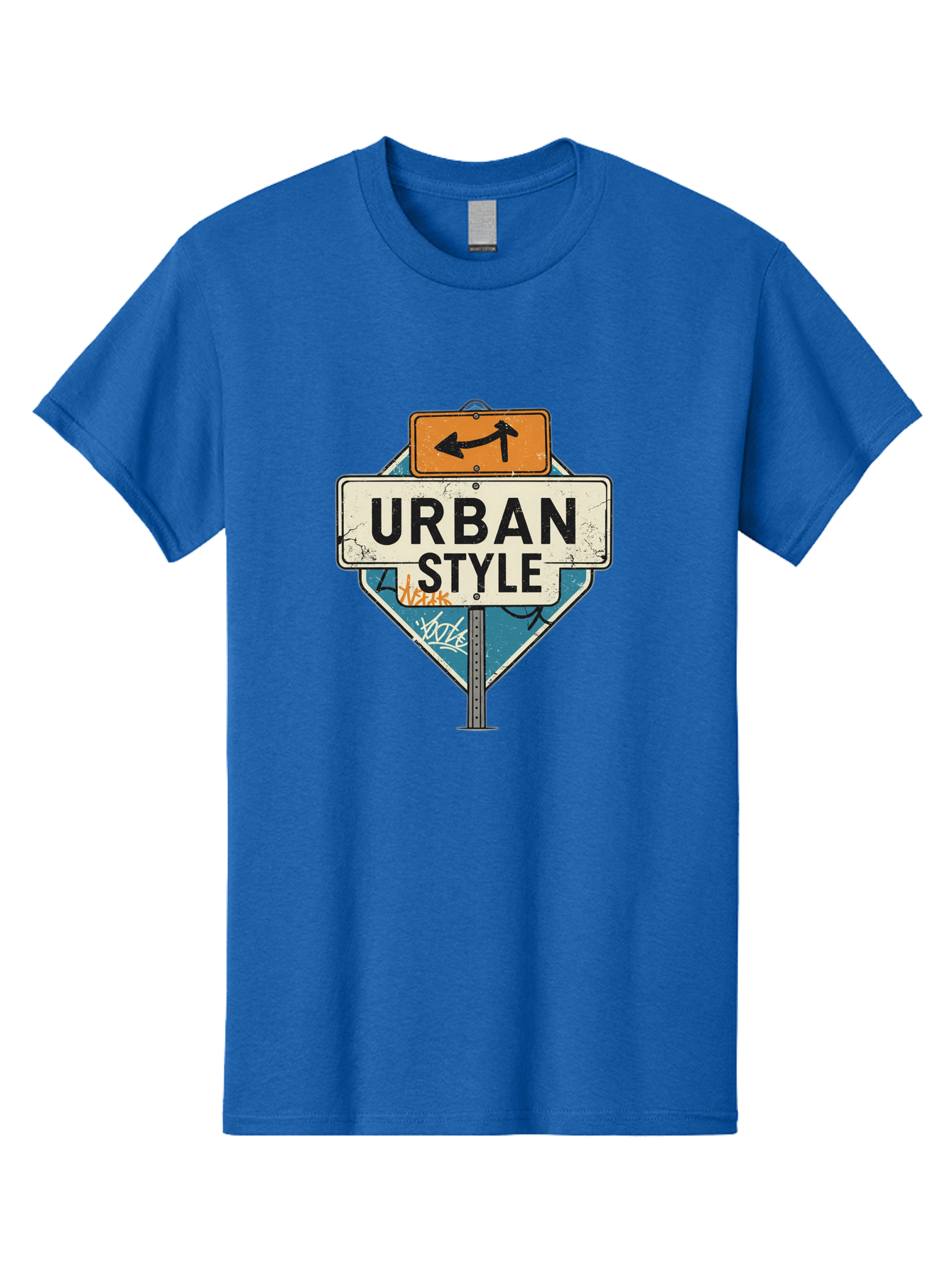 Urban-Style-3 Men'S Graphic Tee, 100% Cotton, Comfortable Casual Summer Wear, Machine Washable, Urban Style, Street Signs, Graffiti Art, Urban Culture, Street Fashion, City Life, Modern Aesthetic, Edgy Vibe, Urban Chic, Streetwear Style, Bad874