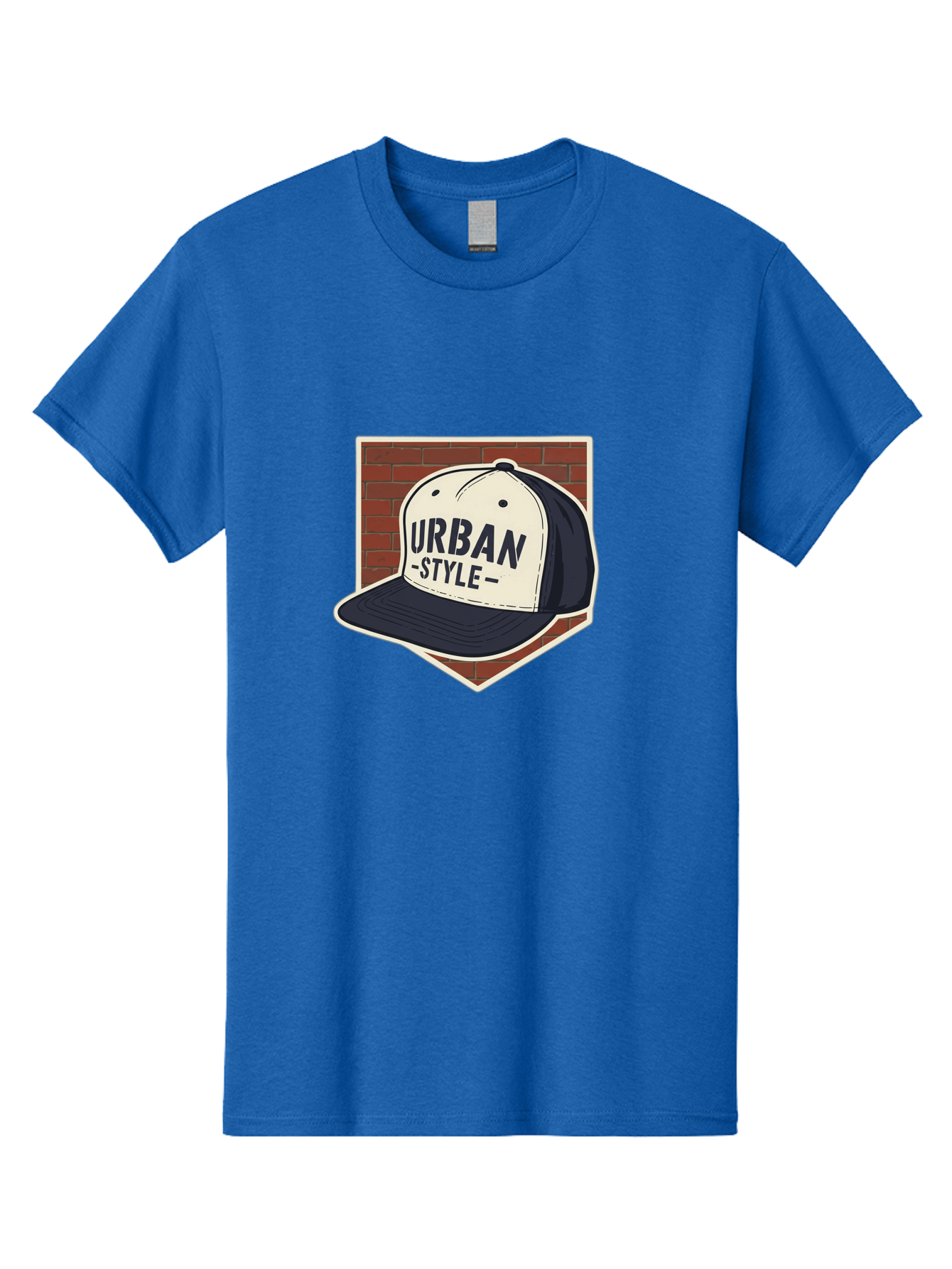 Urban-Style-Baseball-Cap Men'S Graphic Tee, 100% Cotton, Comfortable Casual Summer Wear, Machine Washable, Black And White Baseball Cap, Urban Style, Streetwear Fashion, Trendy Clothing, Casual Wear, Urban Culture, Fashion Accessory, Bad877