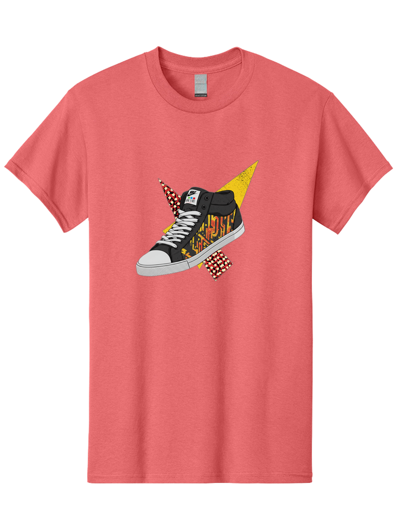Vans Men'S Graphic Tee, 100% Cotton, Comfortable Casual Summer Wear, Machine Washable, Nike Sb Sneakers, Black And Yellow Design, White Laces, Streetwear Fashion, Skateboarding Shoes, Bold Graphics, Colorful Accents, Youth Culture Bad882