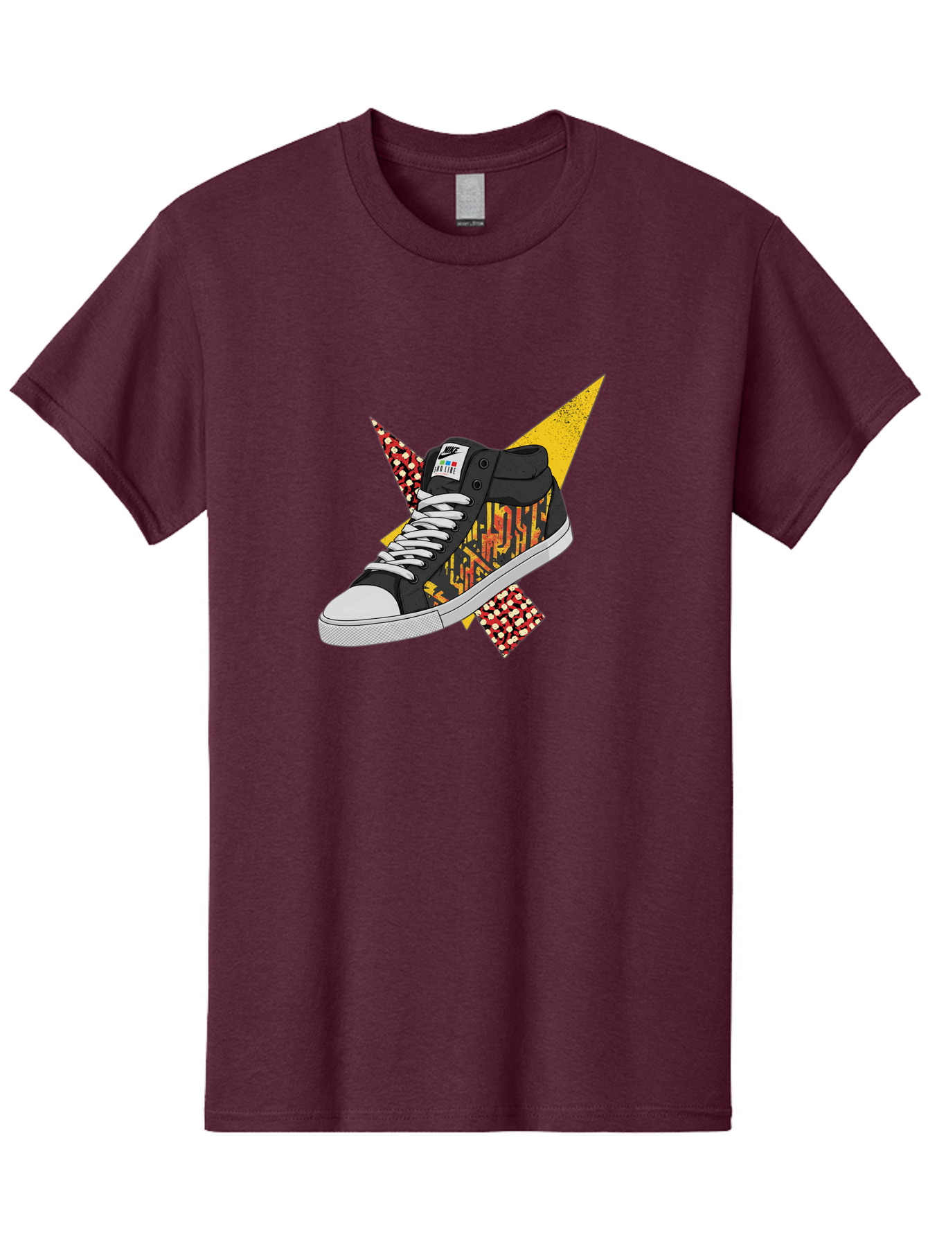 Vans Men'S Graphic Tee, 100% Cotton, Comfortable Casual Summer Wear, Machine Washable, Nike Sb Sneakers, Black And Yellow Design, White Laces, Streetwear Fashion, Skateboarding Shoes, Bold Graphics, Colorful Accents, Youth Culture Bad882