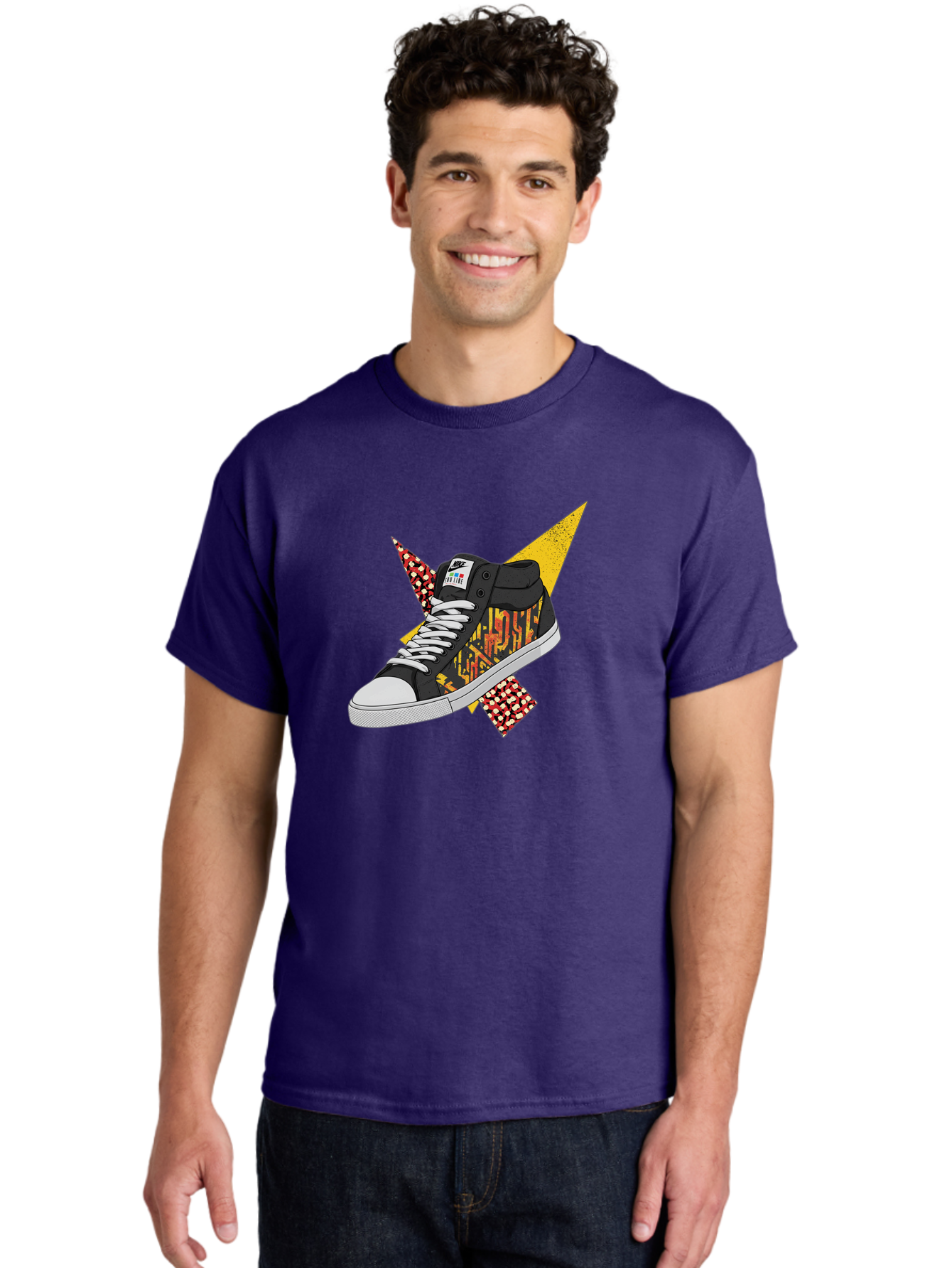 Vans Men'S Graphic Tee, 100% Cotton, Comfortable Casual Summer Wear, Machine Washable, Nike Sb Sneakers, Black And Yellow Design, White Laces, Streetwear Fashion, Skateboarding Shoes, Bold Graphics, Colorful Accents, Youth Culture Bad882