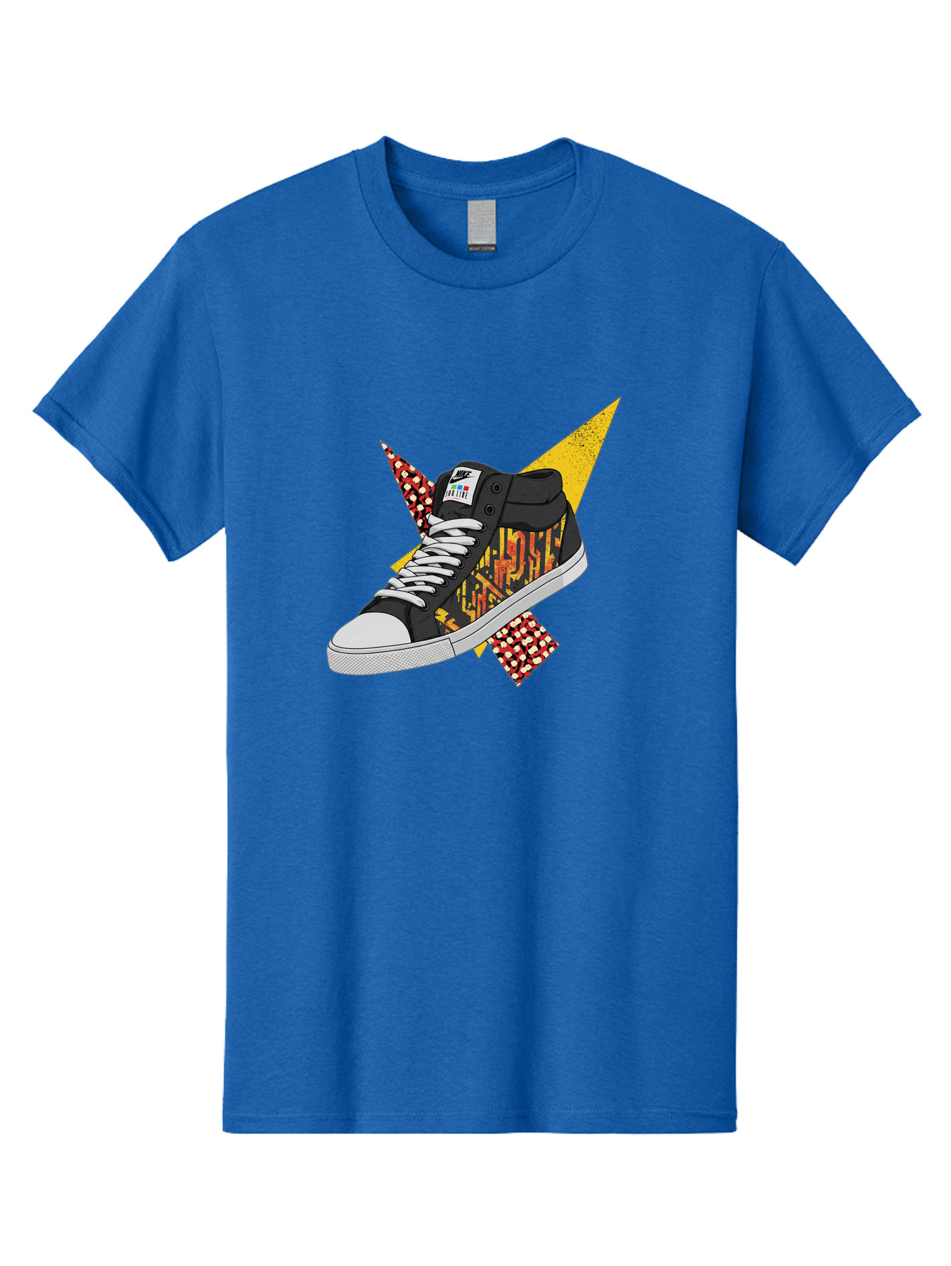 Vans Men'S Graphic Tee, 100% Cotton, Comfortable Casual Summer Wear, Machine Washable, Nike Sb Sneakers, Black And Yellow Design, White Laces, Streetwear Fashion, Skateboarding Shoes, Bold Graphics, Colorful Accents, Youth Culture Bad882
