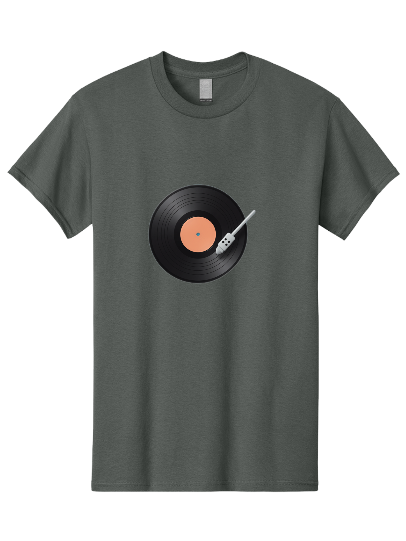 Vinyl-Record-1 Men'S Graphic Tee, 100% Cotton, Comfortable Casual Summer Wear, Machine Washable, Vinyl Record Player, Record Playing, Music Lover, Vinyl Collector, Retro Music, Nostalgic Sound, Classic Tunes, Analog Music, Turntable, Bad896