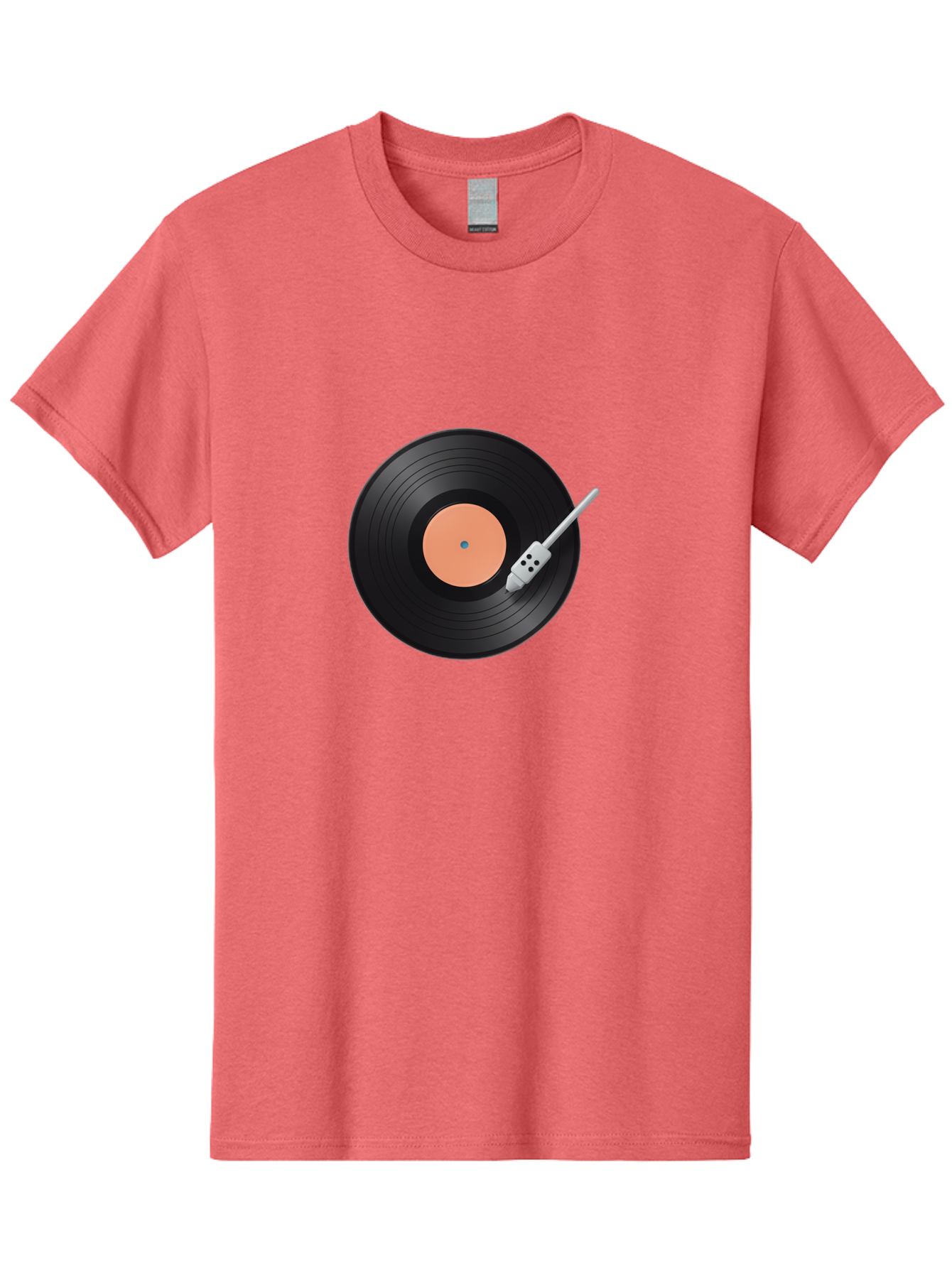 Vinyl-Record-1 Men'S Graphic Tee, 100% Cotton, Comfortable Casual Summer Wear, Machine Washable, Vinyl Record Player, Record Playing, Music Lover, Vinyl Collector, Retro Music, Nostalgic Sound, Classic Tunes, Analog Music, Turntable, Bad896