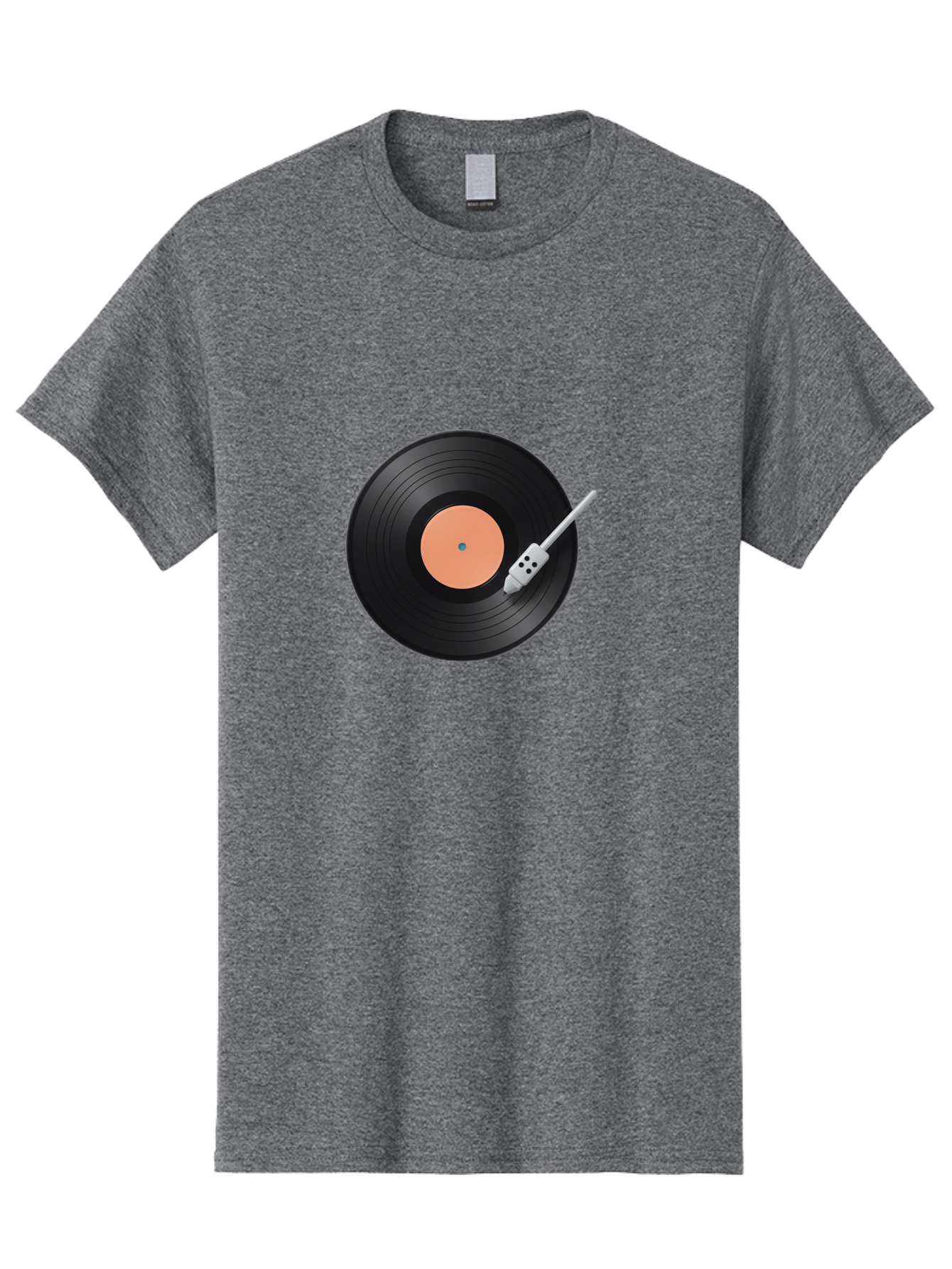 Vinyl-Record-1 Men'S Graphic Tee, 100% Cotton, Comfortable Casual Summer Wear, Machine Washable, Vinyl Record Player, Record Playing, Music Lover, Vinyl Collector, Retro Music, Nostalgic Sound, Classic Tunes, Analog Music, Turntable, Bad896