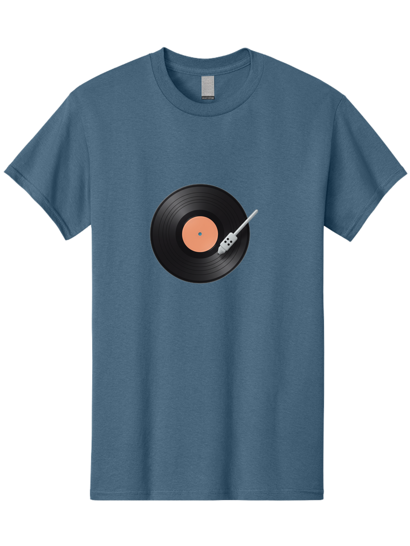Vinyl-Record-1 Men'S Graphic Tee, 100% Cotton, Comfortable Casual Summer Wear, Machine Washable, Vinyl Record Player, Record Playing, Music Lover, Vinyl Collector, Retro Music, Nostalgic Sound, Classic Tunes, Analog Music, Turntable, Bad896
