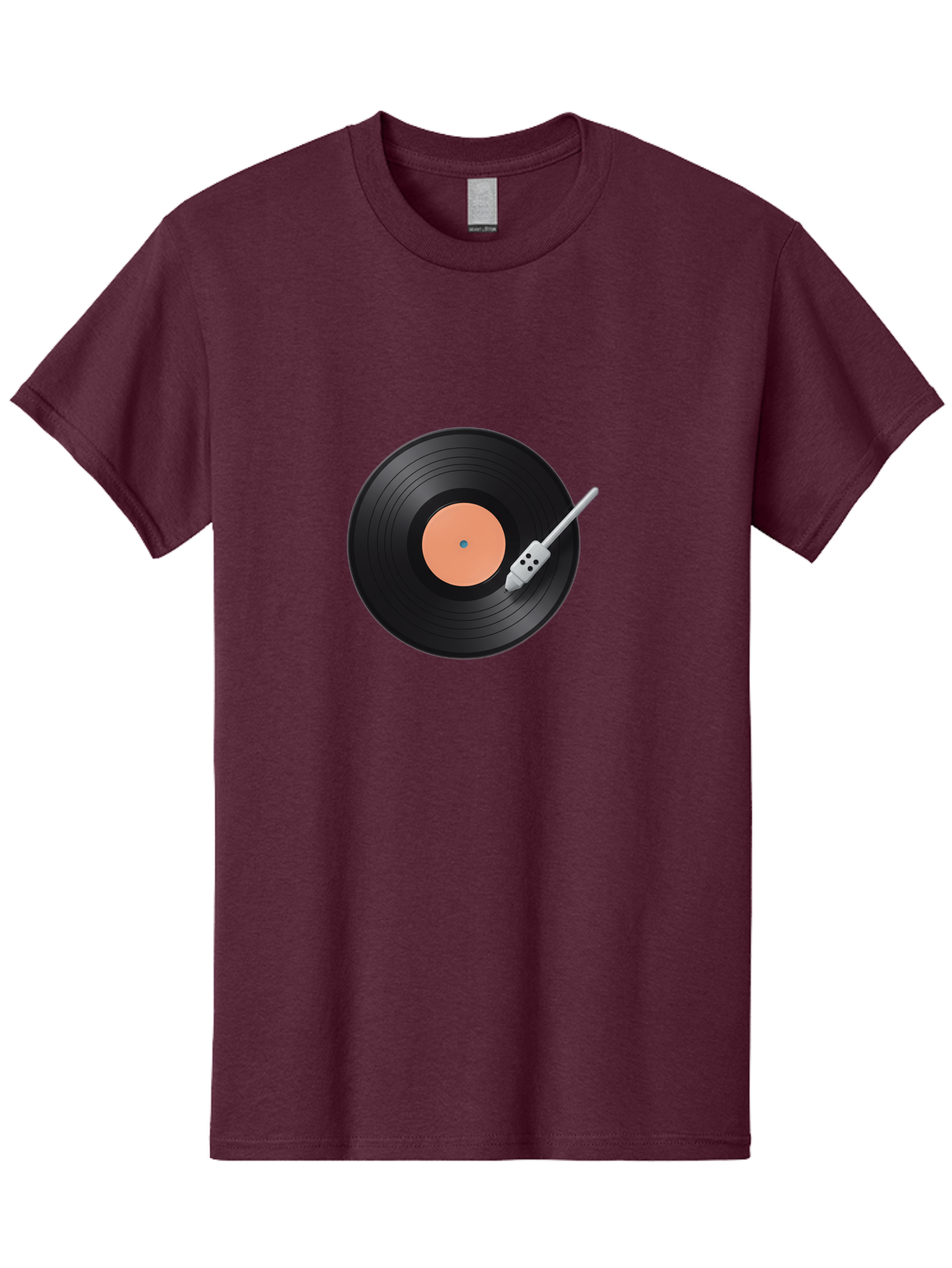 Vinyl-Record-1 Men'S Graphic Tee, 100% Cotton, Comfortable Casual Summer Wear, Machine Washable, Vinyl Record Player, Record Playing, Music Lover, Vinyl Collector, Retro Music, Nostalgic Sound, Classic Tunes, Analog Music, Turntable, Bad896