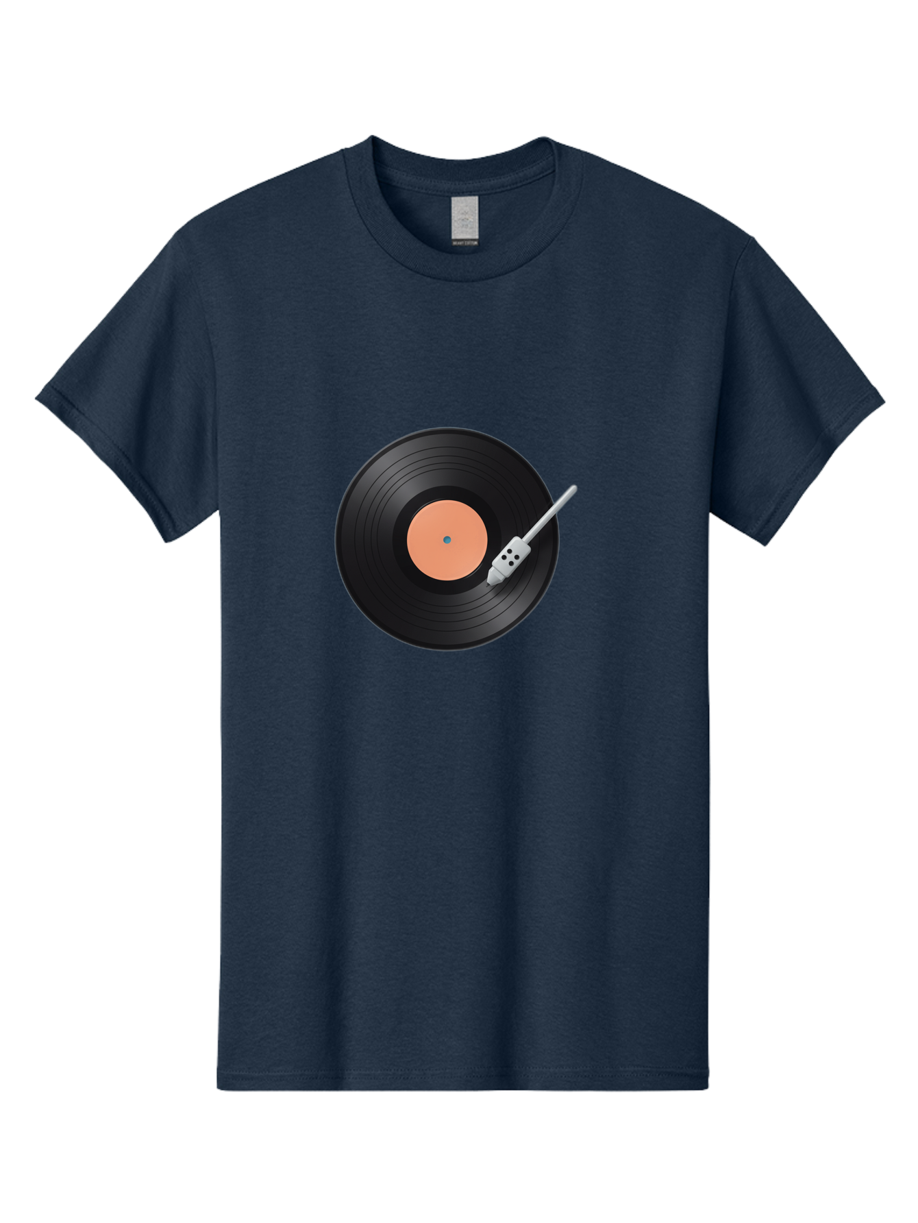 Vinyl-Record-1 Men'S Graphic Tee, 100% Cotton, Comfortable Casual Summer Wear, Machine Washable, Vinyl Record Player, Record Playing, Music Lover, Vinyl Collector, Retro Music, Nostalgic Sound, Classic Tunes, Analog Music, Turntable, Bad896