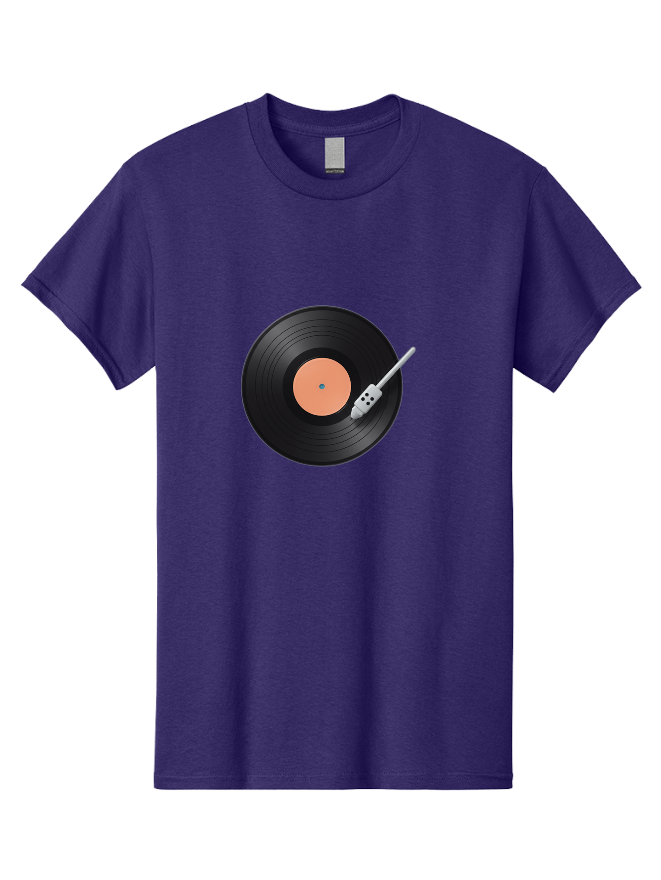 Vinyl-Record-1 Men'S Graphic Tee, 100% Cotton, Comfortable Casual Summer Wear, Machine Washable, Vinyl Record Player, Record Playing, Music Lover, Vinyl Collector, Retro Music, Nostalgic Sound, Classic Tunes, Analog Music, Turntable, Bad896