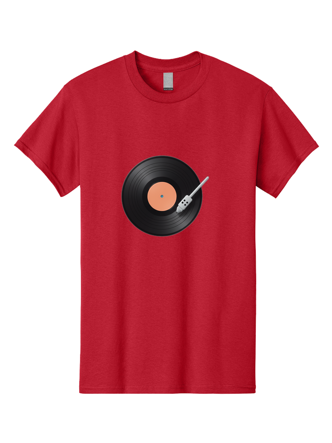 Vinyl-Record-1 Men'S Graphic Tee, 100% Cotton, Comfortable Casual Summer Wear, Machine Washable, Vinyl Record Player, Record Playing, Music Lover, Vinyl Collector, Retro Music, Nostalgic Sound, Classic Tunes, Analog Music, Turntable, Bad896