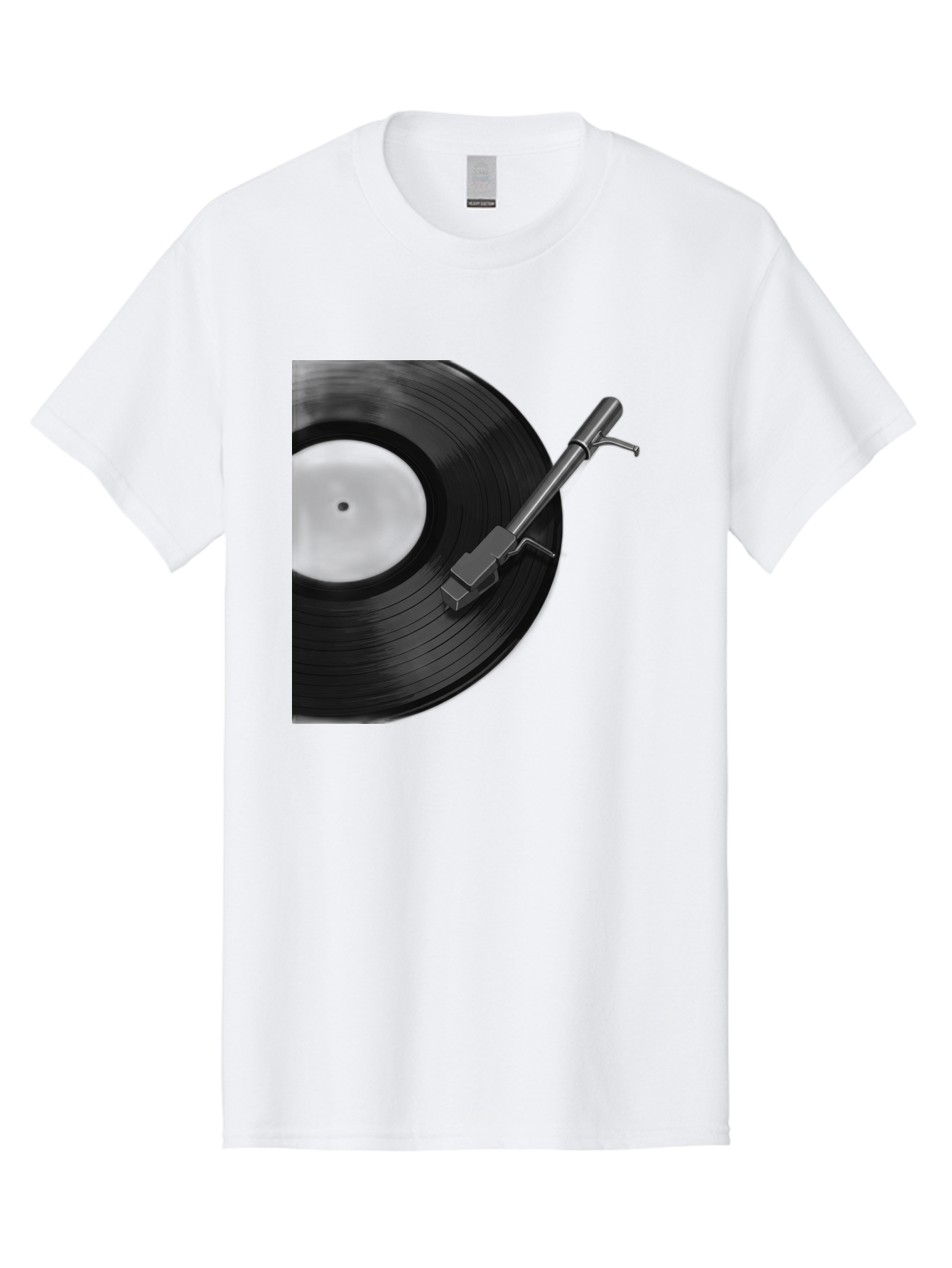 Vinyl-Record Men'S Graphic Tee, 100% Cotton, Comfortable Casual Summer Wear, Machine Washable, Vinyl Record, Record Player, Turntable, Music Equipment, Dj Setup, Audio Technology, Analog Sound, Music Listening Bad905