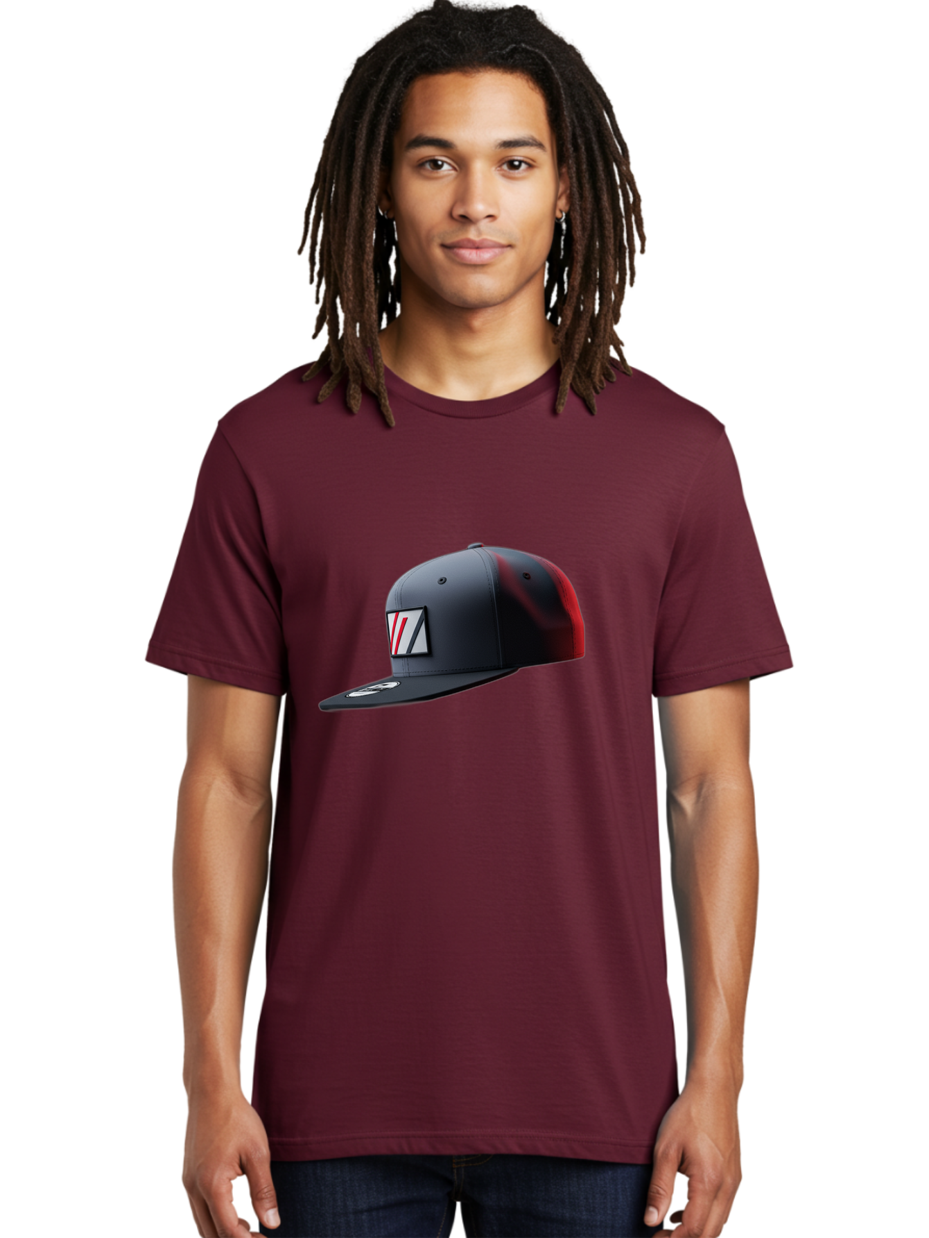 W-Logo-Baseball-Cap Men'S Graphic Tee, 100% Cotton, Comfortable Casual Summer Wear, Machine Washable, Baseball Cap With Logo, Black And Red Cap, Sporty Hat, Stylish Cap, Vl Emblem, Fashion Accessory, Casual Wear, Streetwear Bad907