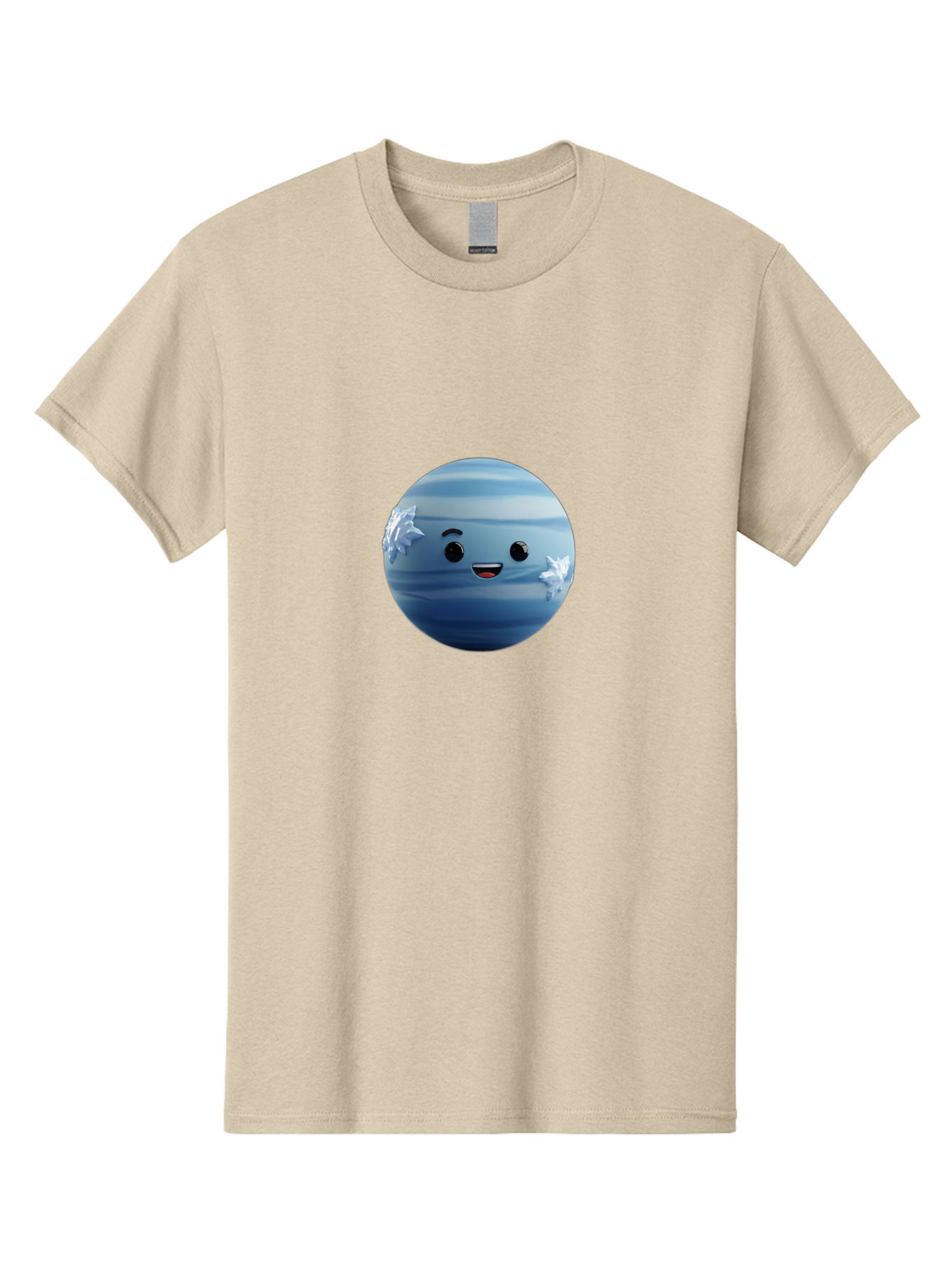 Water-Emoji Men'S Graphic Tee, 100% Cotton, Comfortable Casual Summer Wear, Machine Washable, Blue Water Droplet, Smiling Face, Cartoon Character, Cute Emoji, Playful Design, Fun Illustration, Smiling Water, Water Symbol Bad909