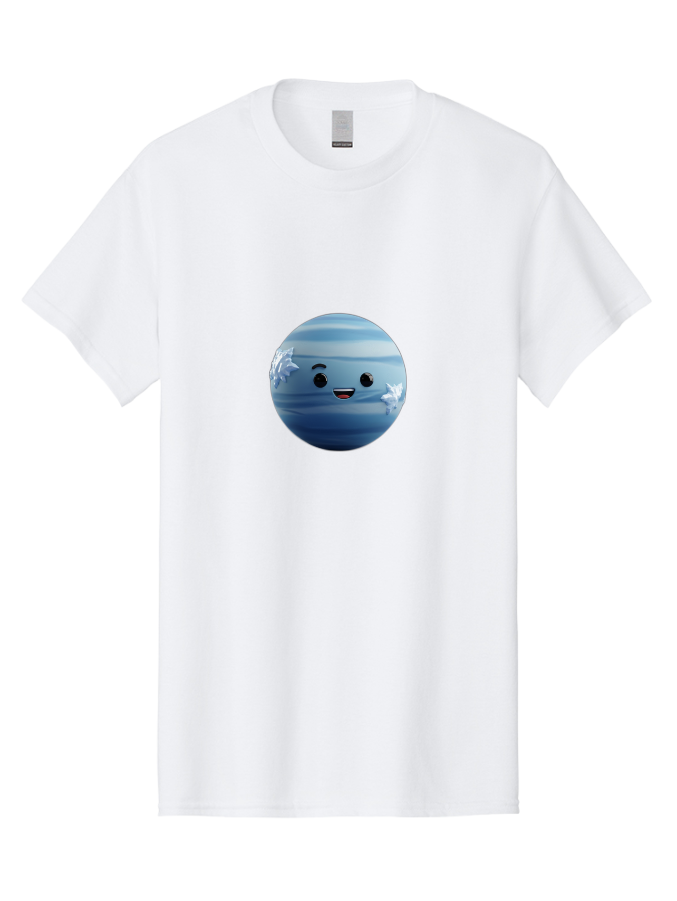 Water-Emoji Men'S Graphic Tee, 100% Cotton, Comfortable Casual Summer Wear, Machine Washable, Blue Water Droplet, Smiling Face, Cartoon Character, Cute Emoji, Playful Design, Fun Illustration, Smiling Water, Water Symbol Bad909