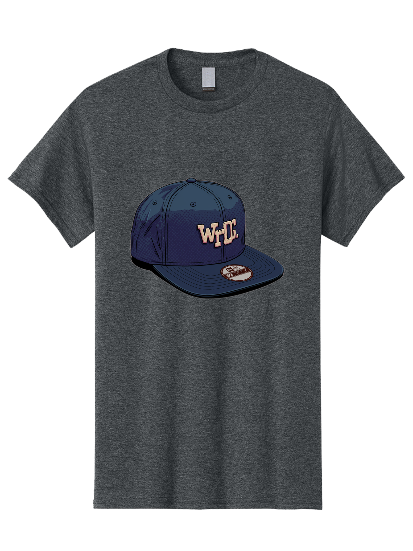 Wrdc-Baseball-Cap Men'S Graphic Tee, 100% Cotton, Comfortable Casual Summer Wear, Machine Washable, Navy Blue Baseball Cap, Trendy Hat, Streetwear Fashion, Wrdc Logo, New Era 59Fifty, Sports Apparel, Logo Design, Fashion Accessory Bad934