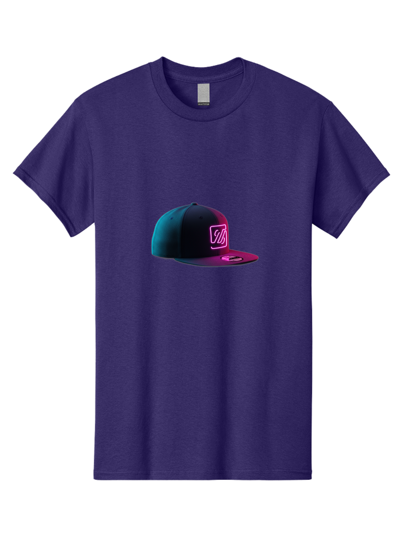 Yd-Logo-Cap Men'S Graphic Tee, 100% Cotton, Comfortable Casual Summer Wear, Machine Washable, Black Baseball Cap, Snapback Hat, Neon Pink Logo, Zild Branding, Streetwear Fashion, Trendy Accessories, Bold Design, Modern Style, Edgy Look Bad936