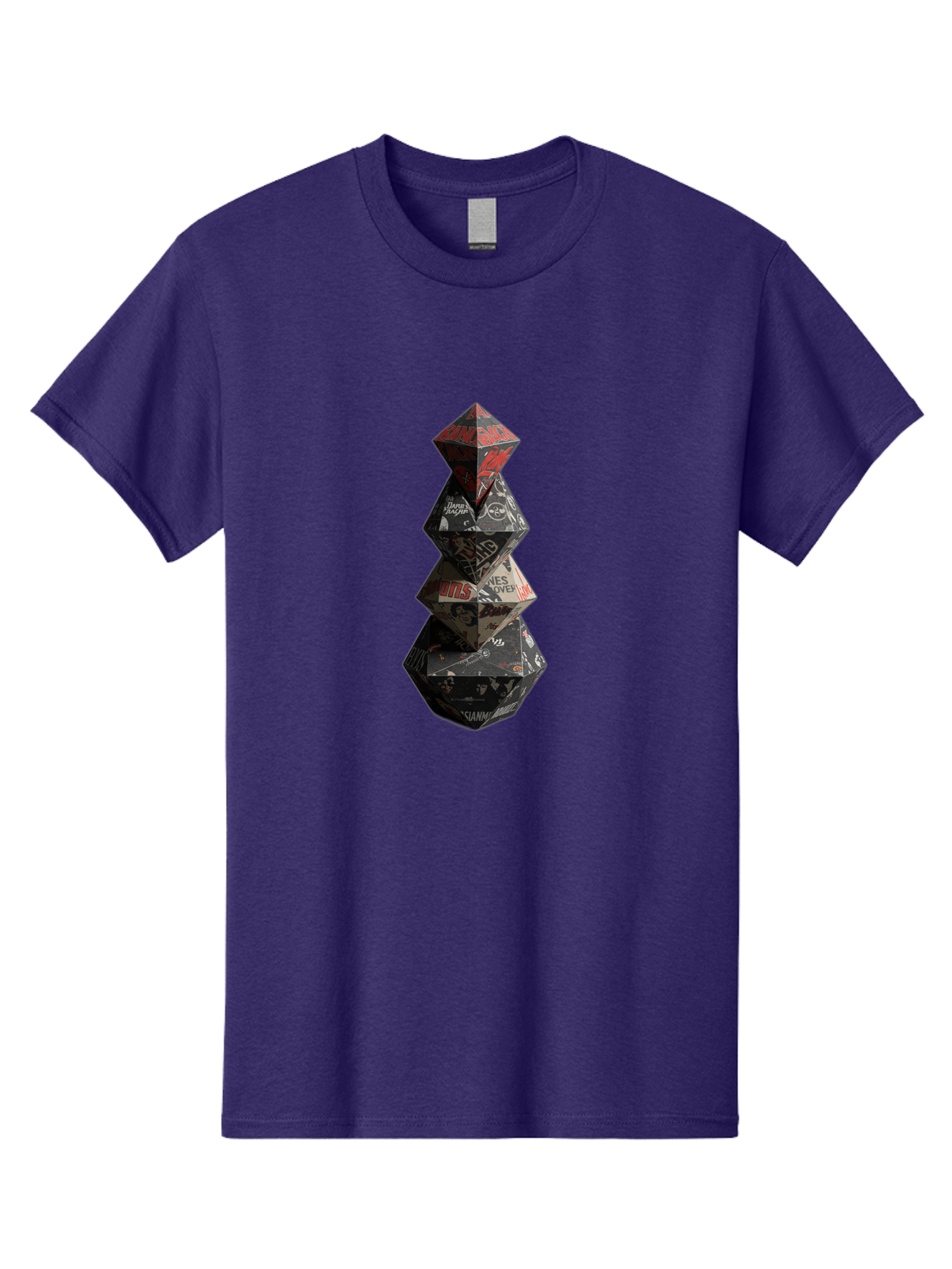 Yves-Saint-Laurent-Christmas-Tree Men'S Graphic Tee, 100% Cotton, Comfortable Casual Summer Wear, Machine Washable, Paper Art, Origami Tree, Geometric Shapes, Red And Black Design, Thank You, Handmade, 3D Art, Intricate Details, Bad947