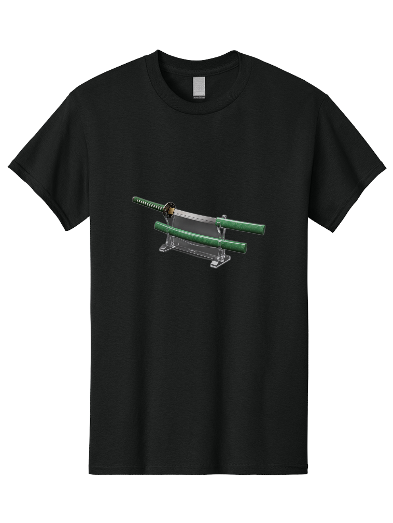 Katana-1 Men'S Graphic Tee, 100% Cotton, Comfortable Casual Summer Wear, Machine Washable, Samurai Sword On Stand, Katana Display, Vintage Swords, Japanese Blade, Traditional Craftsmanship, Sword Art, Historical Warfare, Steel Sword Bad957