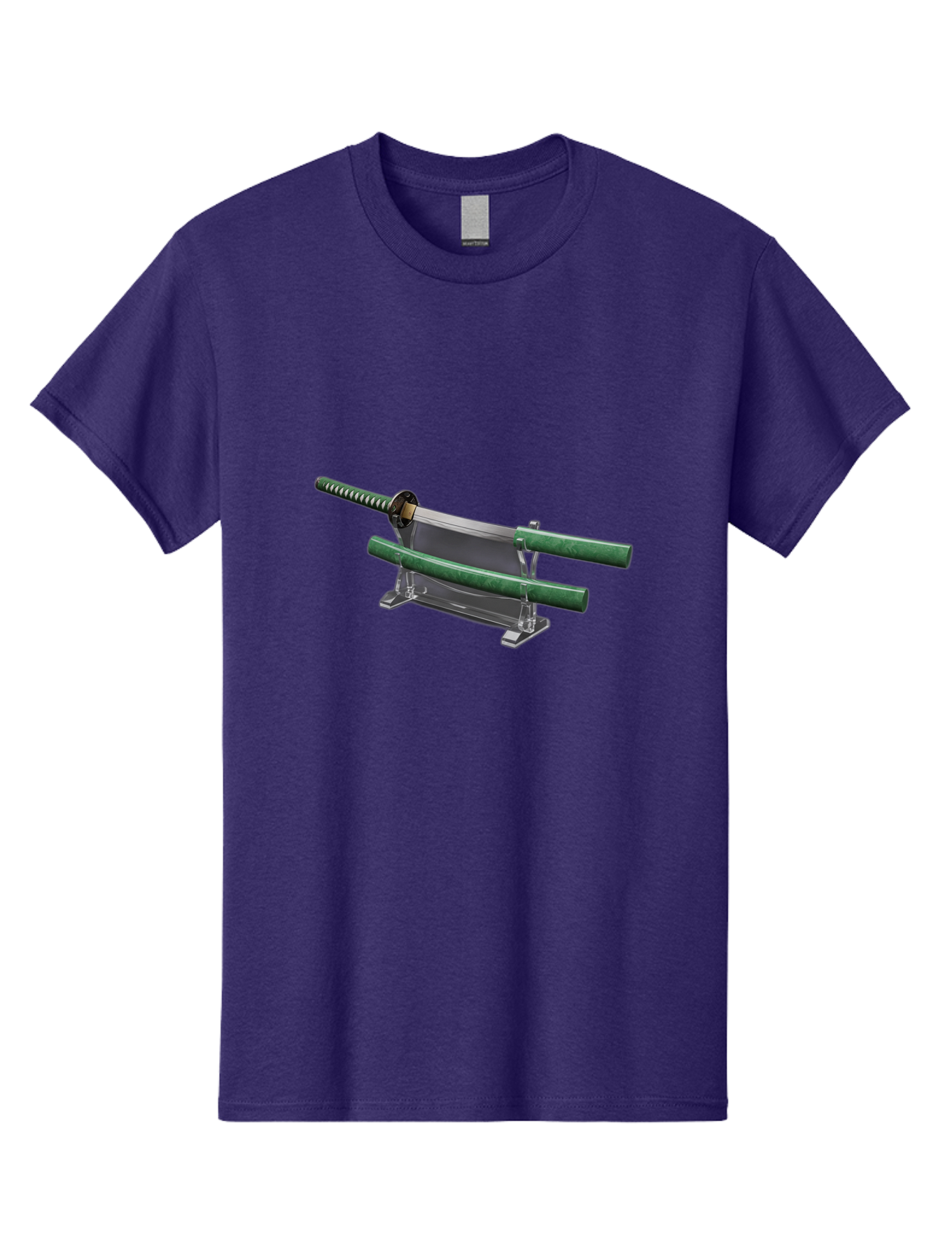 Katana-1 Men'S Graphic Tee, 100% Cotton, Comfortable Casual Summer Wear, Machine Washable, Samurai Sword On Stand, Katana Display, Vintage Swords, Japanese Blade, Traditional Craftsmanship, Sword Art, Historical Warfare, Steel Sword Bad957