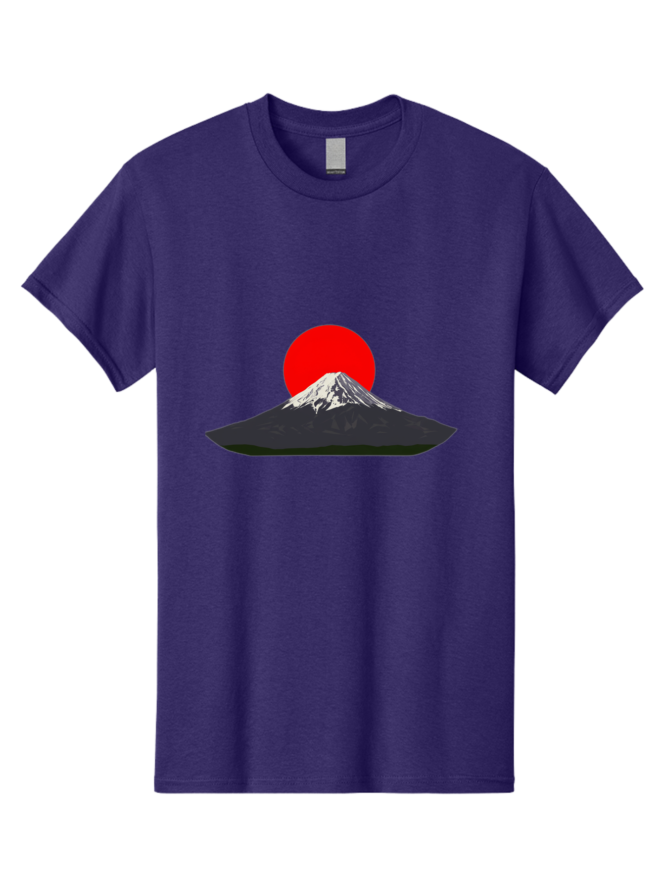 Mount-Fuji-9 Men'S Graphic Tee, 100% Cotton, Comfortable Casual Summer Wear, Machine Washable, Mount Fuji Silhouette, Red Sun, Japanese Landscape, Minimalist Design, Iconic Mountain, Serene Atmosphere, Cultural Symbol, Japan Tourism Bad974