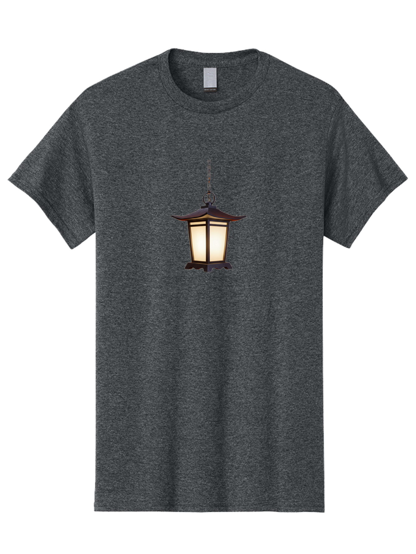 Pagoda-Lantern-1 Men'S Graphic Tee, 100% Cotton, Comfortable Casual Summer Wear, Machine Washable, Hanging Lamp, Japanese Lantern, Pagoda Style, Soft Lighting, Warm Glow, Interior Decor, Ambient Light, Traditional Design, Ornate Details Bad980
