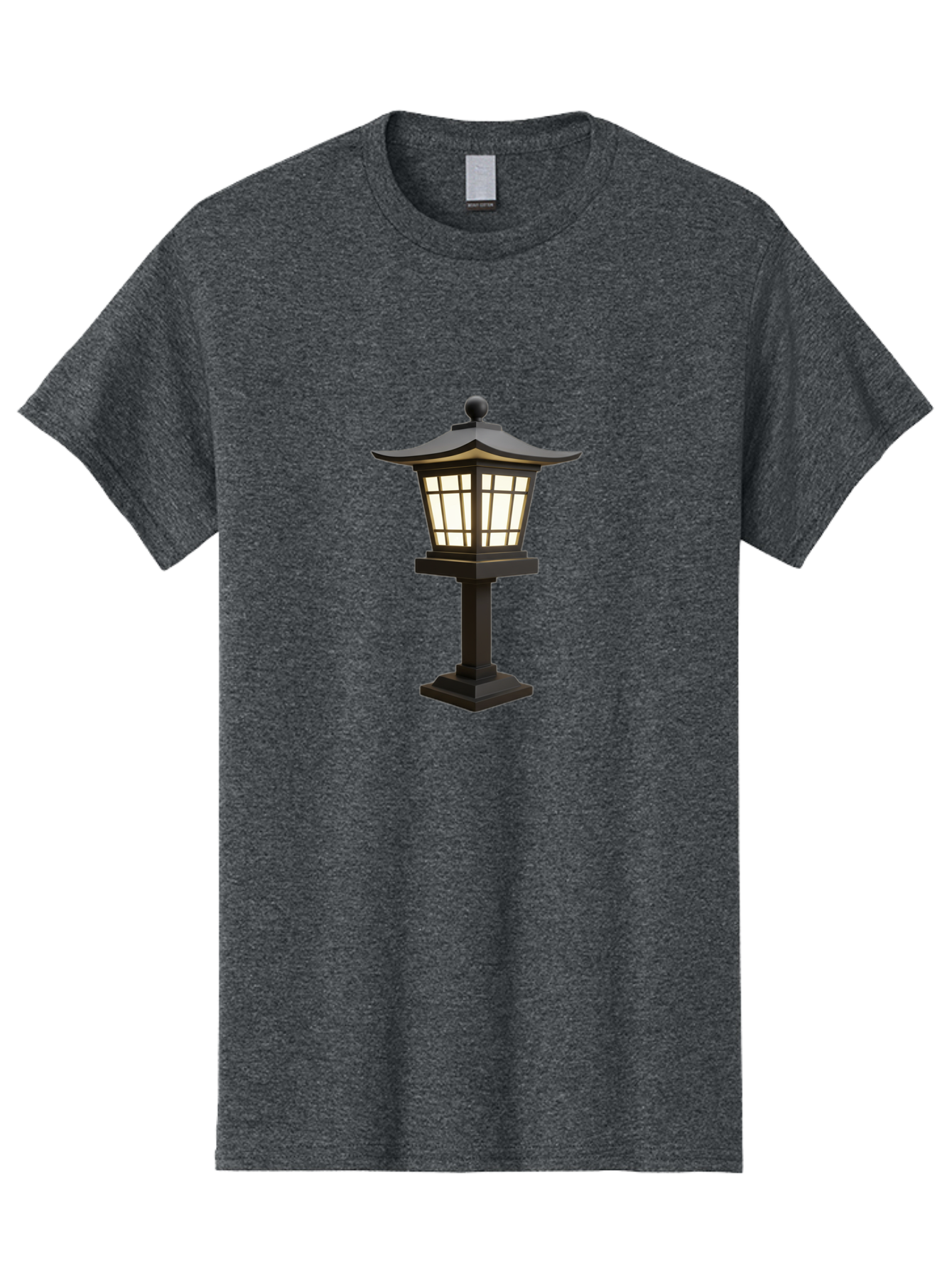 Pagoda-Style-Lamp-Post Men'S Graphic Tee, 100% Cotton, Comfortable Casual Summer Wear, Machine Washable, Outdoor Lamp, Pagoda Style, Garden Lighting, Decorative Post, Soft Glow, Warm Illumination, Landscape Feature, Courtyard Decoration Bad982