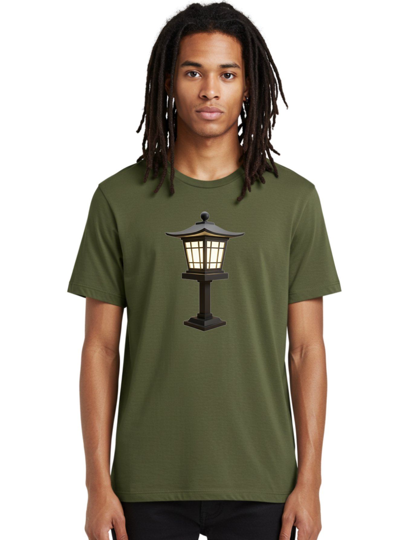 Pagoda-Style-Lamp-Post Men'S Graphic Tee, 100% Cotton, Comfortable Casual Summer Wear, Machine Washable, Outdoor Lamp, Pagoda Style, Garden Lighting, Decorative Post, Soft Glow, Warm Illumination, Landscape Feature, Courtyard Decoration Bad982