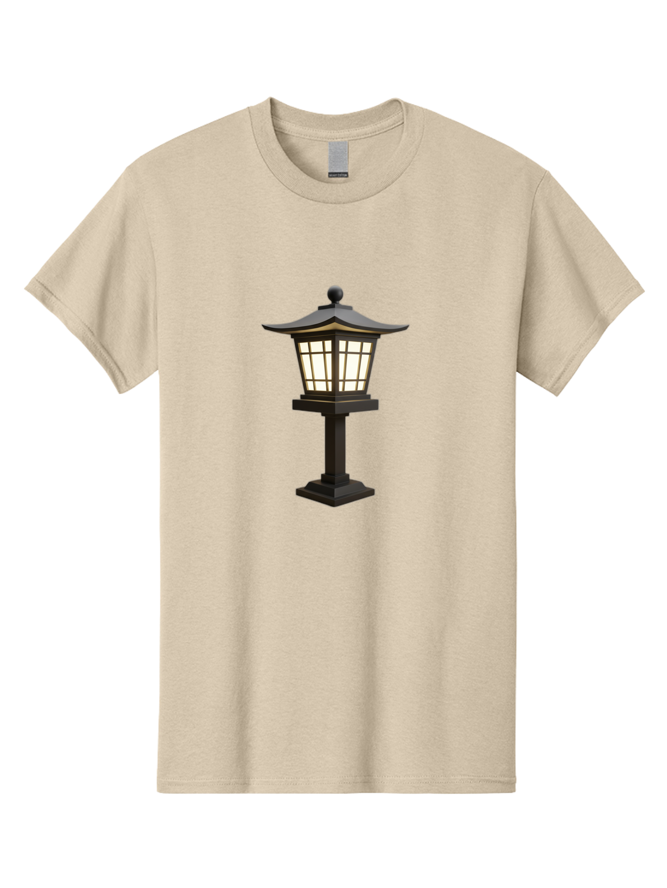 Pagoda-Style-Lamp-Post Men'S Graphic Tee, 100% Cotton, Comfortable Casual Summer Wear, Machine Washable, Outdoor Lamp, Pagoda Style, Garden Lighting, Decorative Post, Soft Glow, Warm Illumination, Landscape Feature, Courtyard Decoration Bad982
