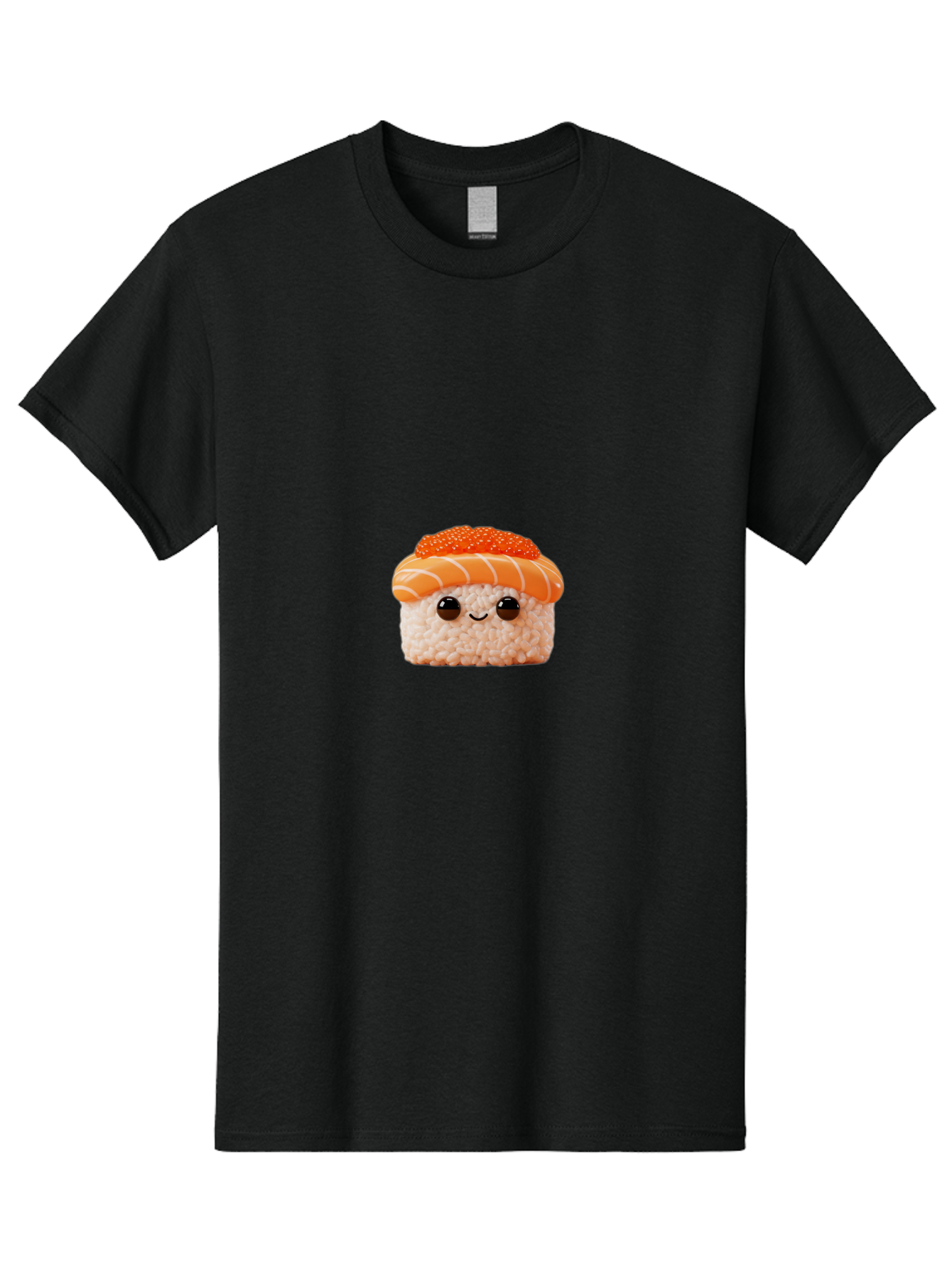 Sushi-Plush-Toy Men'S Graphic Tee, 100% Cotton, Comfortable Casual Summer Wear, Machine Washable, Kawaii Sushi, Cute Sushi, Adorable Plushie, Japanese Food, Sushi Plush Toy, Cartoon Sushi, Cute Food, Food Plushie, Sushi Character, Bad997