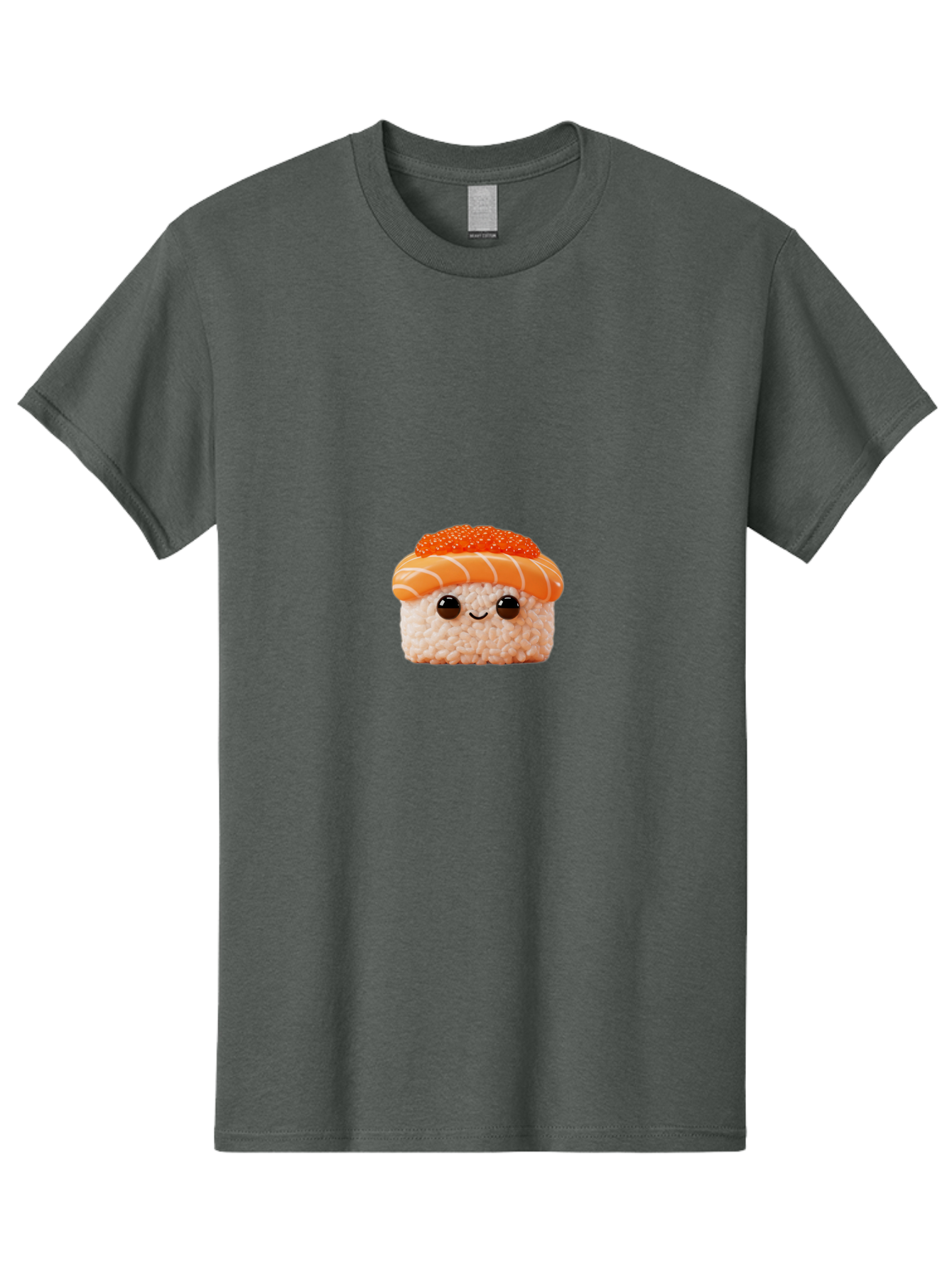 Sushi-Plush-Toy Men'S Graphic Tee, 100% Cotton, Comfortable Casual Summer Wear, Machine Washable, Kawaii Sushi, Cute Sushi, Adorable Plushie, Japanese Food, Sushi Plush Toy, Cartoon Sushi, Cute Food, Food Plushie, Sushi Character, Bad997
