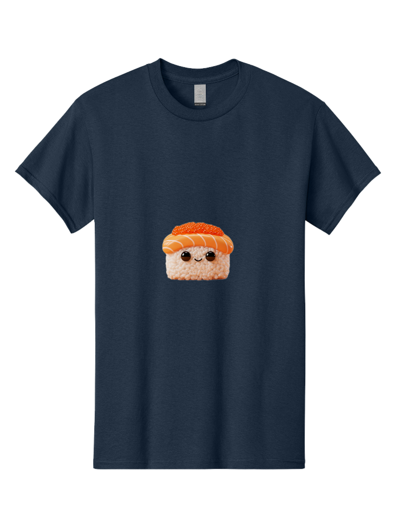 Sushi-Plush-Toy Men'S Graphic Tee, 100% Cotton, Comfortable Casual Summer Wear, Machine Washable, Kawaii Sushi, Cute Sushi, Adorable Plushie, Japanese Food, Sushi Plush Toy, Cartoon Sushi, Cute Food, Food Plushie, Sushi Character, Bad997