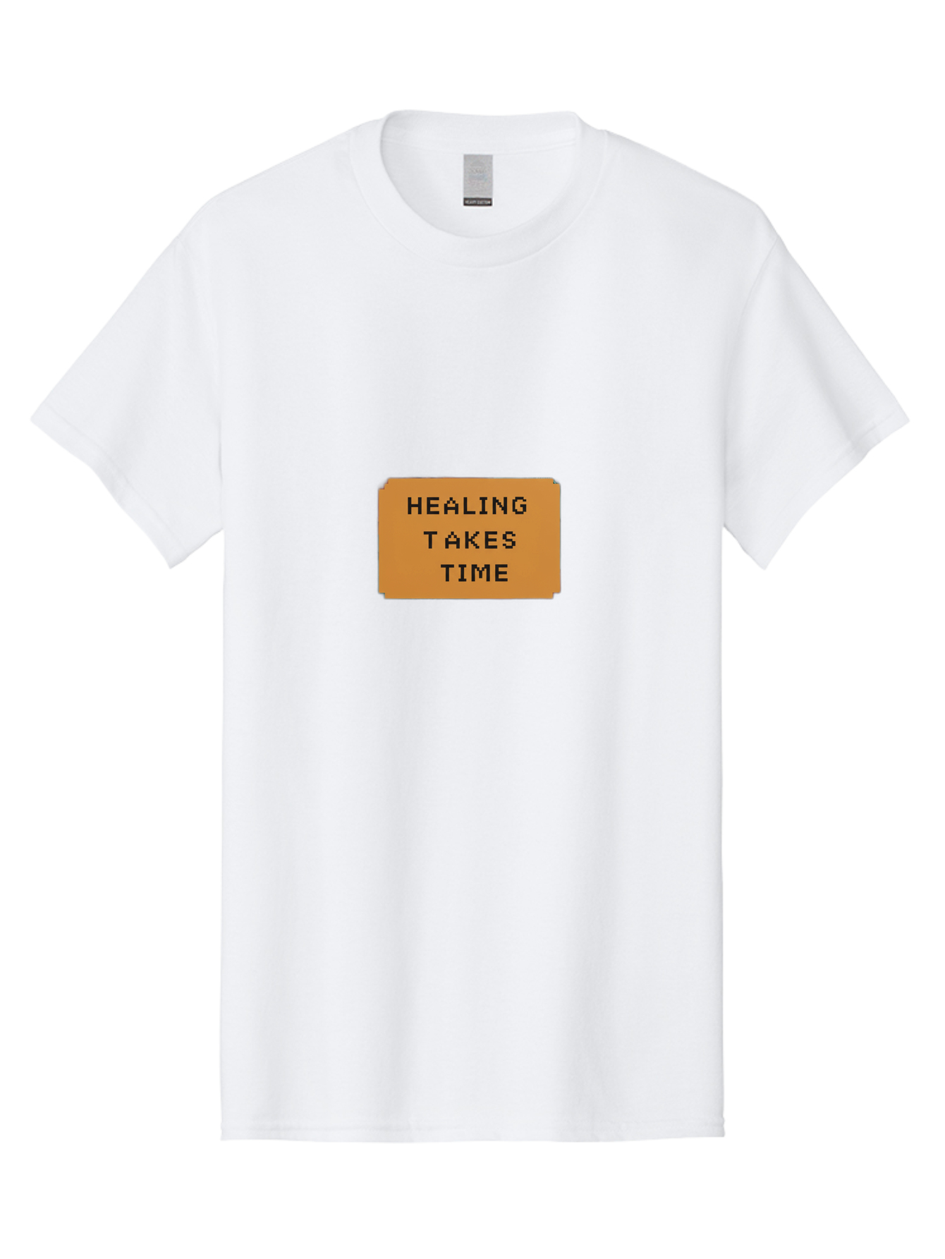 Healing-Takes-Time-1 Men'S Graphic Tee, 100% Cotton, Comfortable Casual Summer Wear, Machine Washable, Healing Takes Time, Motivational Quote, Inspirational Message, Mental Health Awareness, Self Care Reminder, Positive Affirmation, Bae031