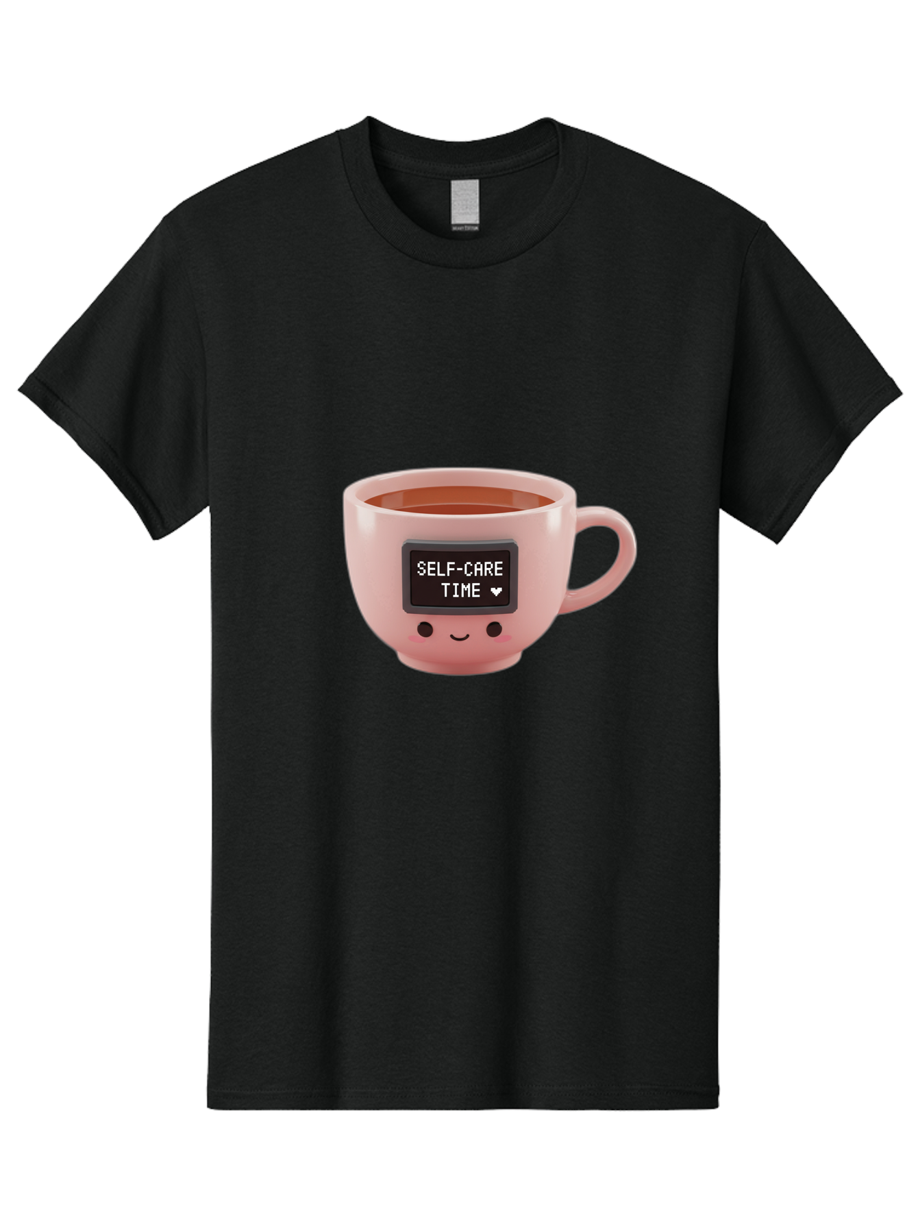 Self-Care-Time-3 Men'S Graphic Tee, 100% Cotton, Comfortable Casual Summer Wear, Machine Washable, Self-Care, Coffee Time, Wellness, Relaxation, Mental Health, Positive Vibes, Soothing Moments, Calmness, Mindfulness Bae084